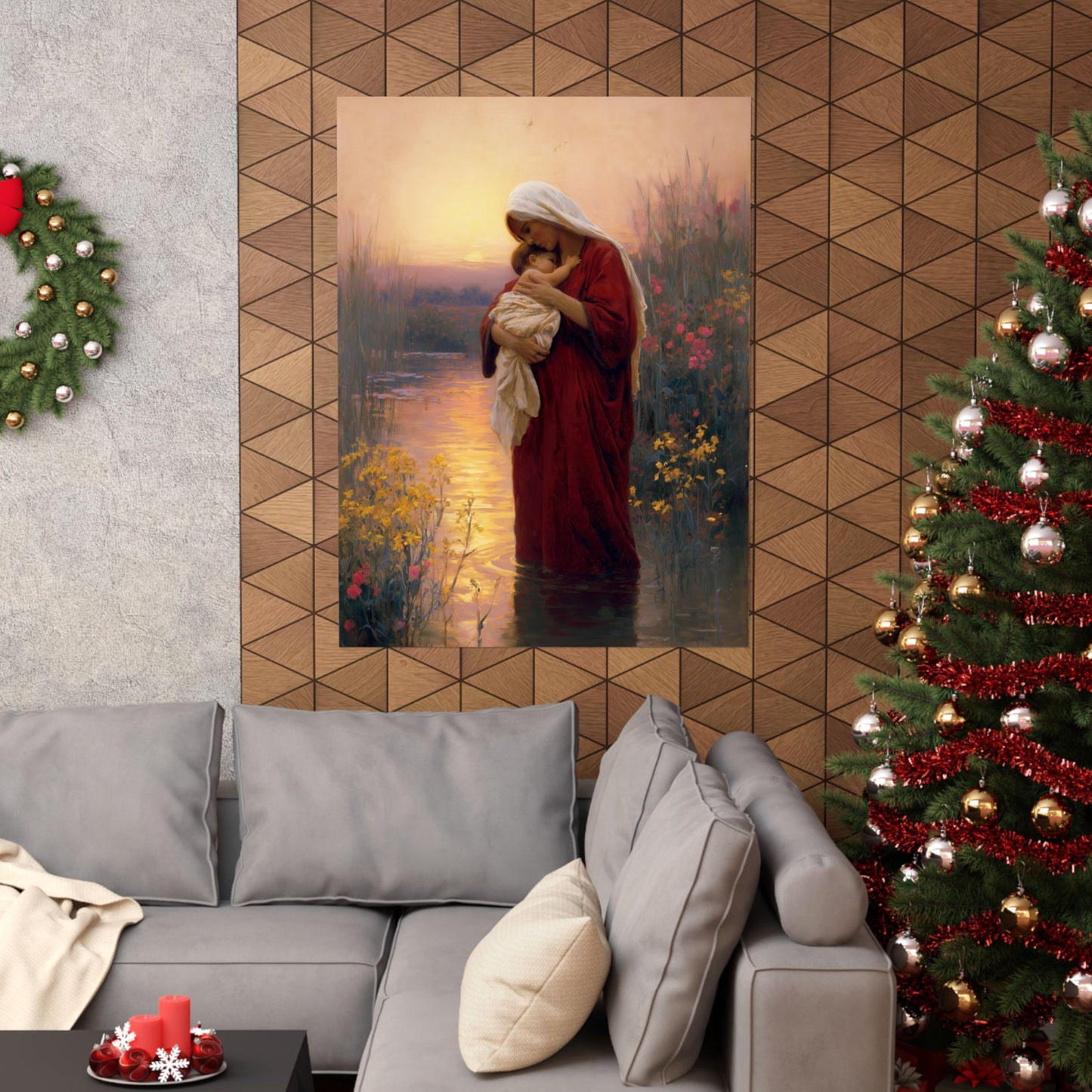 Saint Elizabeth, Mother to John the Baptist - Sanctified Souls Print - Multiple Sizes - Premium Matte Vertical Posters