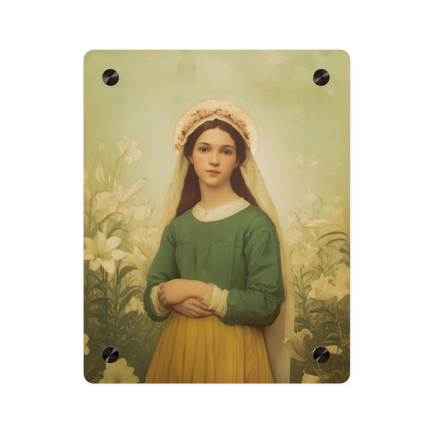 Saint Maria Goretti Wall Art Panel - Ready to Hang Acrylic Print - Catholic Saint Art - Patron Saint Print - No Frame needed