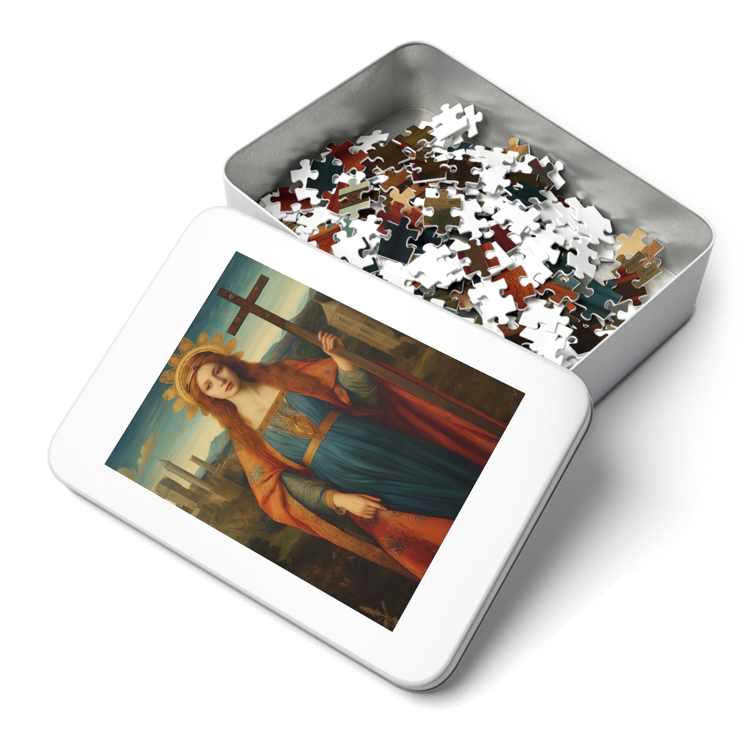 Saint Helena - Puzzle and Keepsake Tin - Religious Jigsaw Puzzle (30, 110, 252, 500,1000-Piece) - Religious Puzzle