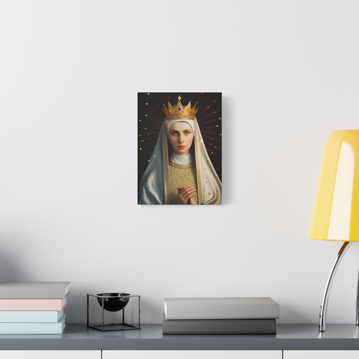 Saint Kinga of Poland Canvas Print - Multiple Sizes - Catholic Home art - Museum Wrapped Canvas - Sanctified Souls Print