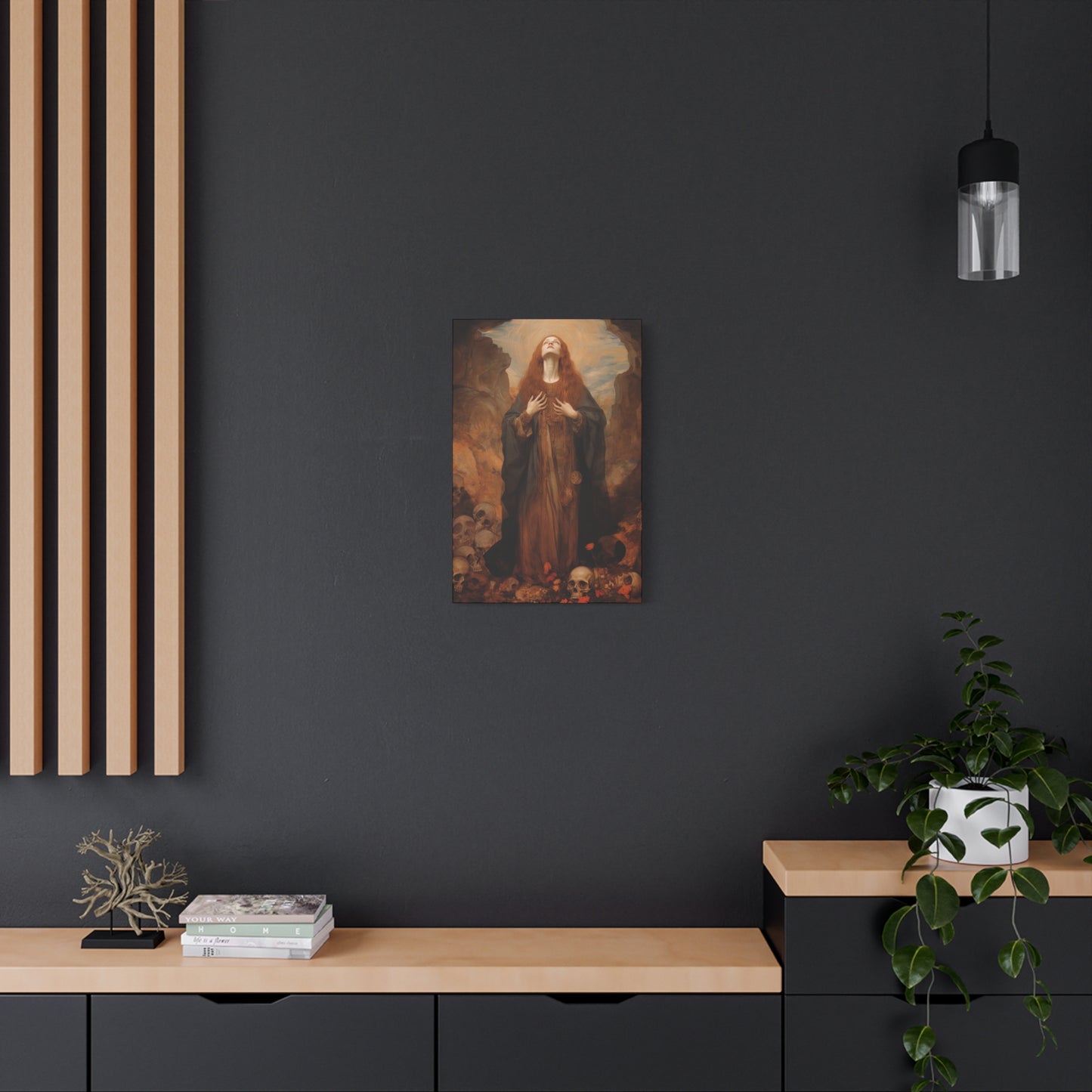 Saint Rosalia - Museum Wrapped Canvas - Sanctified Souls Print - Religious Art for your Home
