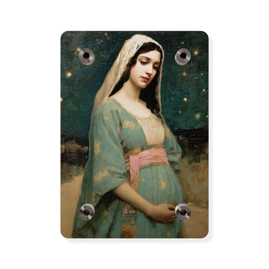Our Lady of 'O' - Our Lady of Expectation - Mother Mary - Marian Art - Wall Art Panel - Ready to Hang Acrylic Print - Catholic Art