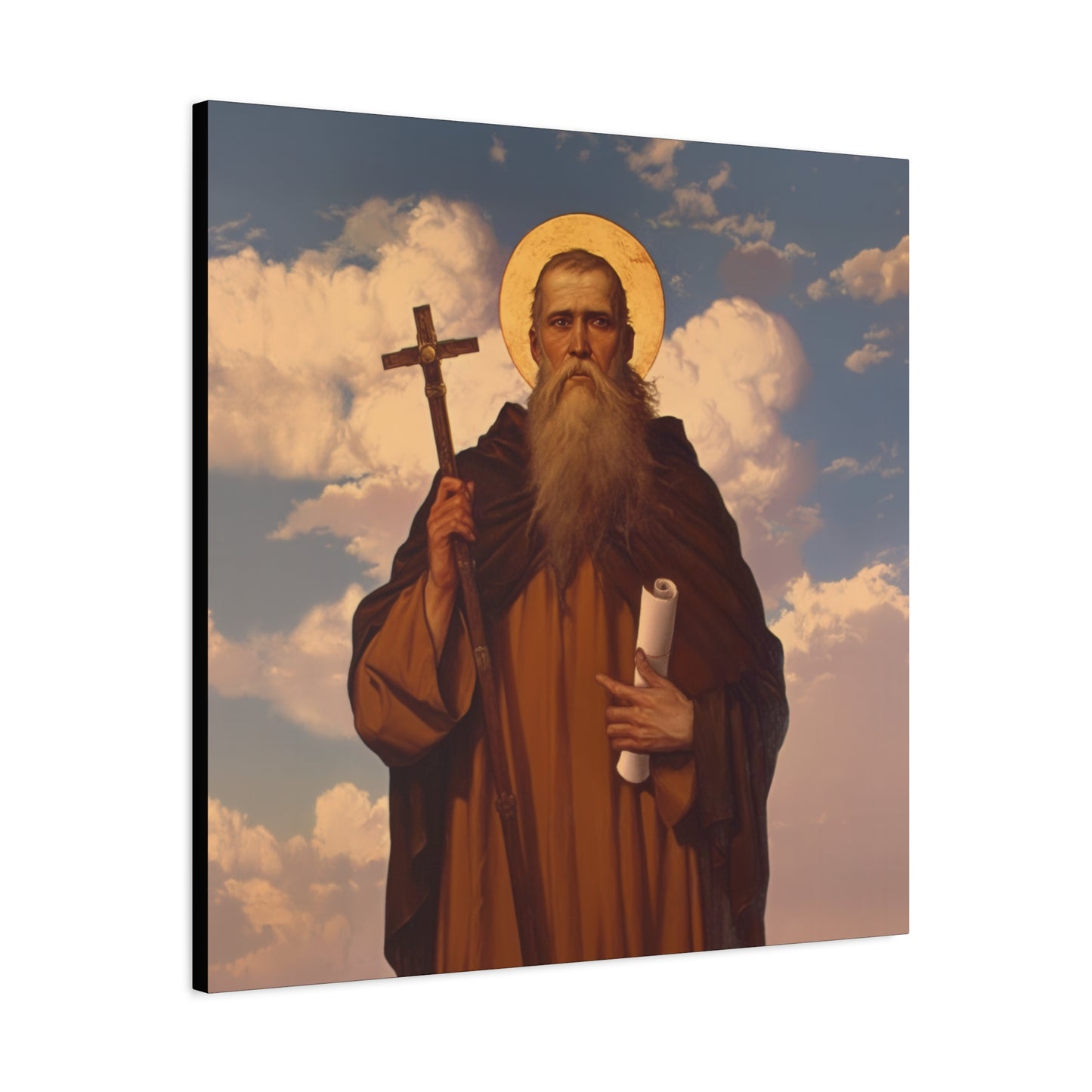 Saint Joannicus the Great / Loannikios of Mount Olympus - Gallery Wrapped Canvas - Print - Religious Art for your Home - Catholic Art Print