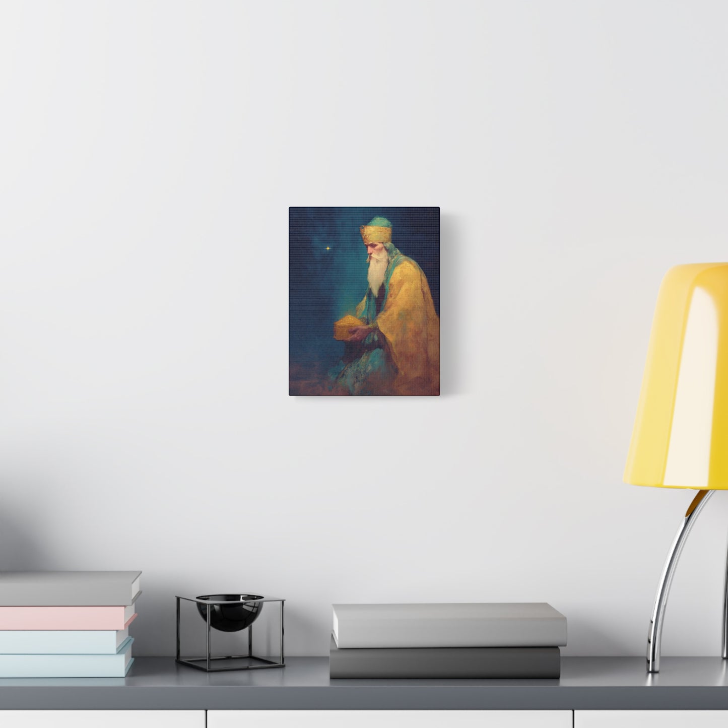 Caspar and the Offering of Worship - 3 Wise Men - Gallery Wrapped Canvas - Print - Religious Art for your Home - Catholic