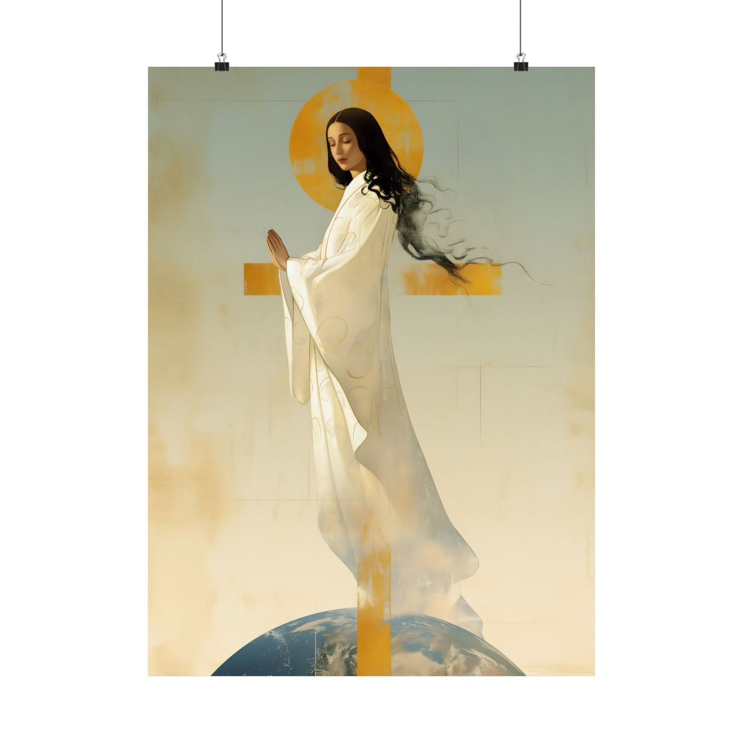 Our Lady of Akita - Mother Mary - Sanctified Souls Print - Multiple Sizes - Premium Matte Vertical Posters