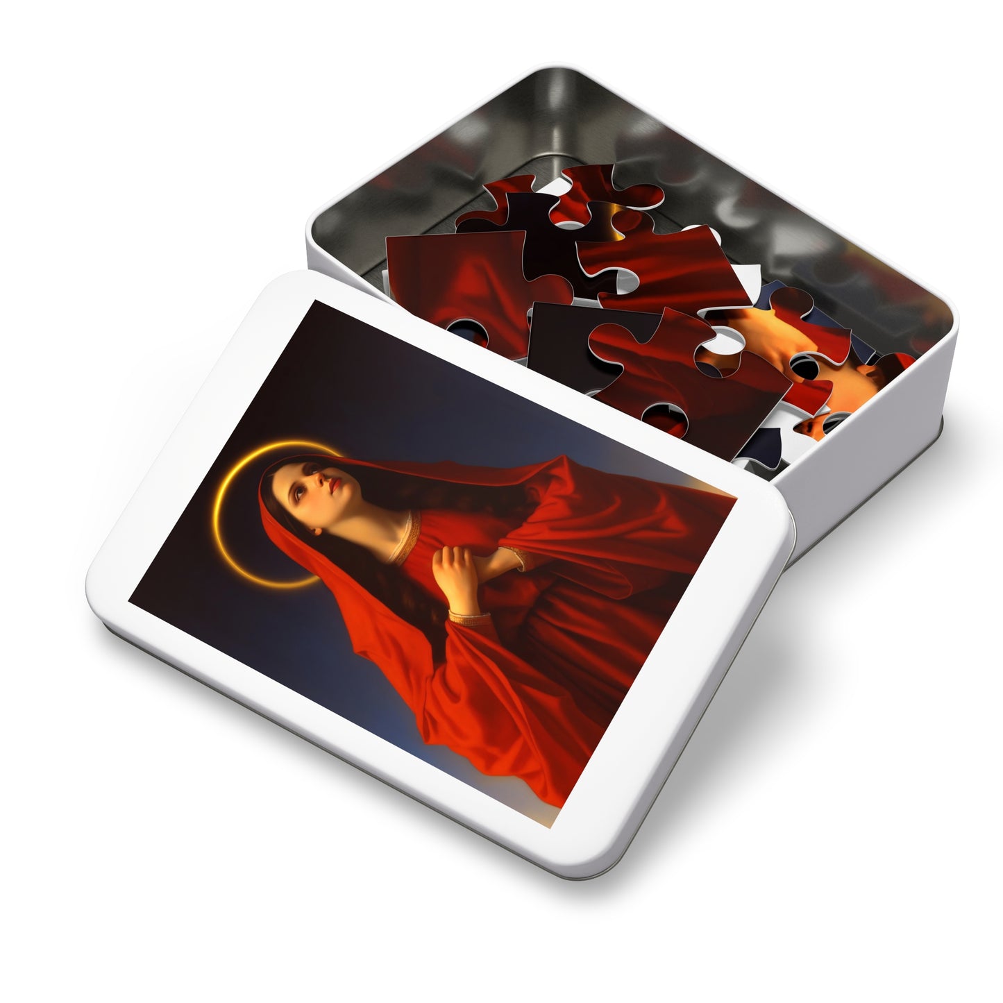 Mary the Blessed Virgin - Puzzle and Keepsake Tin - Religious Jigsaw Puzzle (30, 110, 252, 500,1000-Piece) - Religious Puzzle