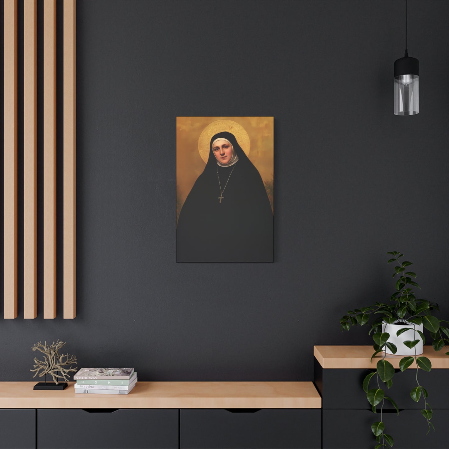 Saint Geltrude Caterina Comensoli - Gallery Wrapped Canvas - Print - Religious Art for your Home - Catholic Art