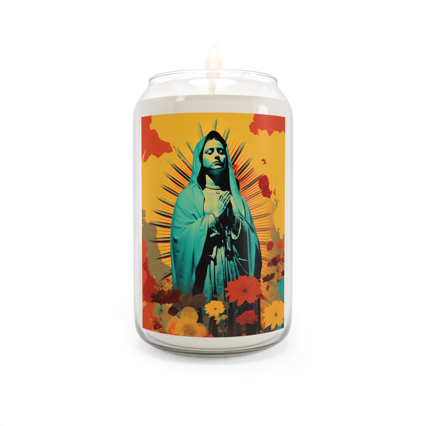 Guadalupe's Miraculous Presence  - Scented Prayer Candle, 13.75oz - Tall Size - Religious Prayer Candle - Catholic Art - Religious Gift