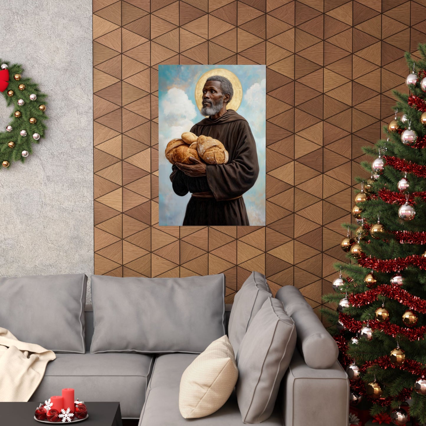 Saint Benedict the Moor  - Sanctified Souls Print - Multiple Sizes - Premium Matte Vertical Posters - Catholic Fine Art Print
