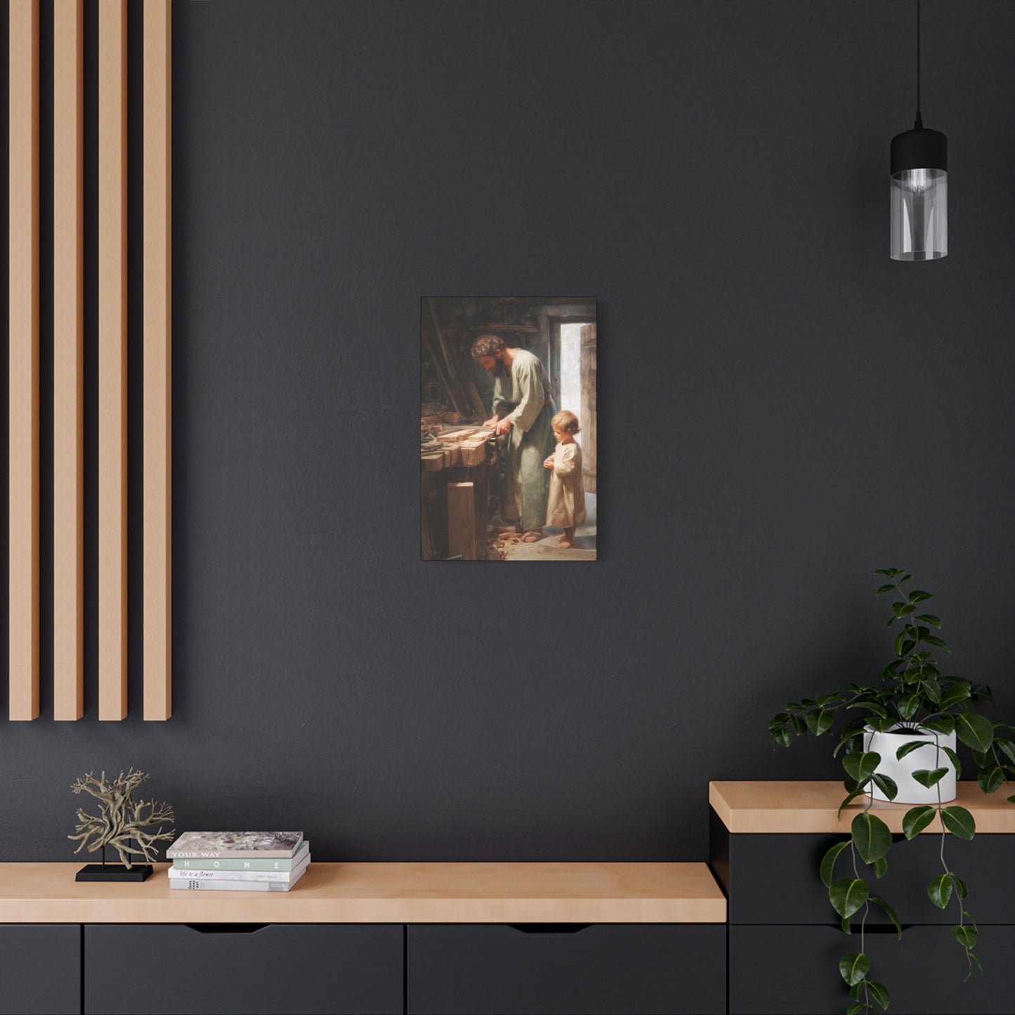 Saint Joseph the Worker - Museum Wrapped Canvas - Sanctified Souls Print - Religious Art for your Home