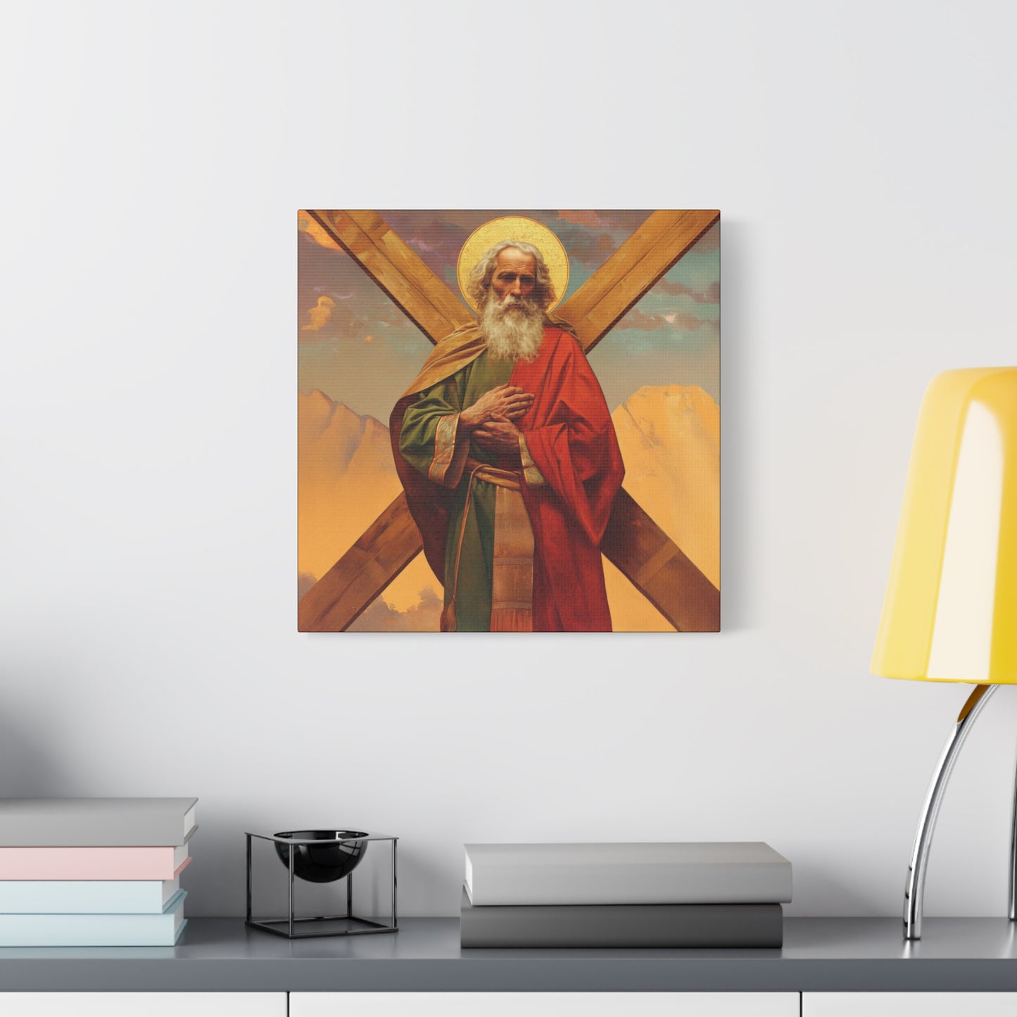 Saint Andrew the Apostle - Gallery Wrapped Canvas - Print - Religious Art for your Home - Catholic