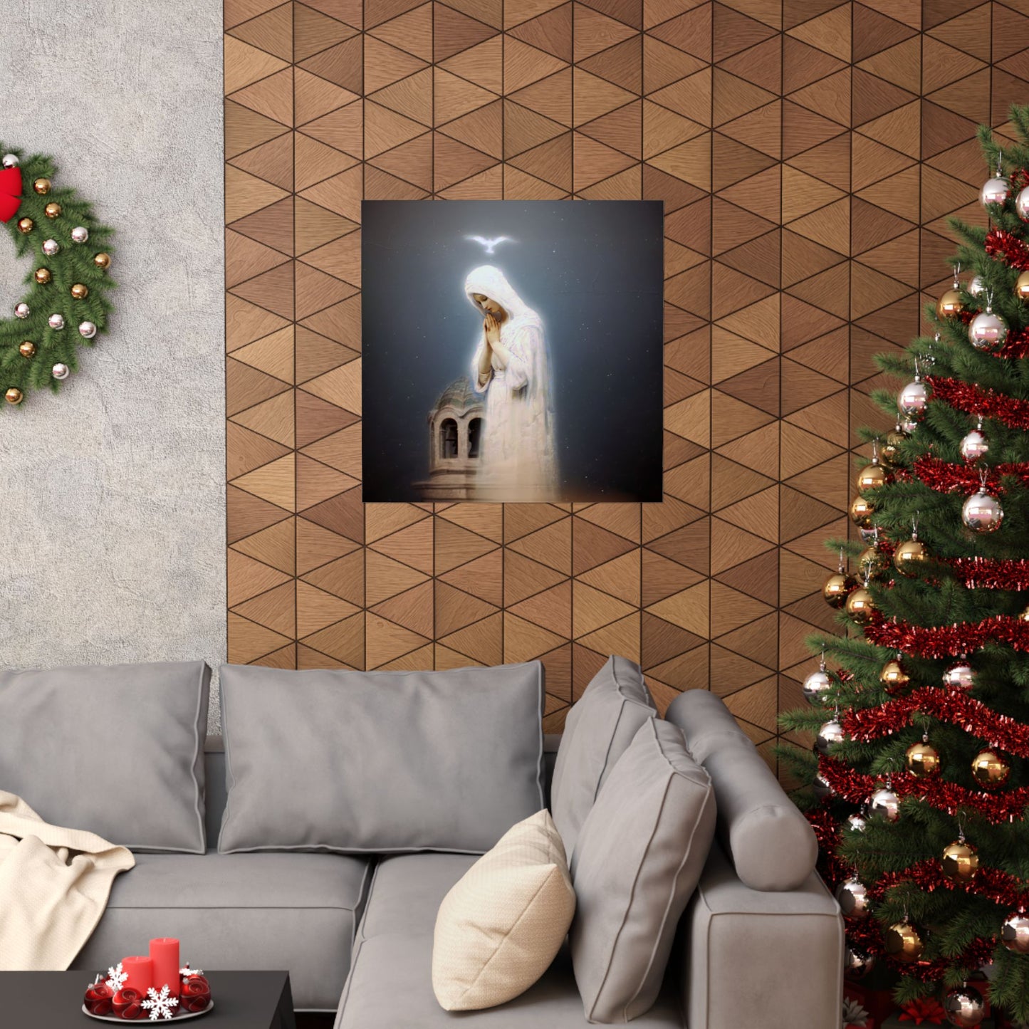 Our Lady of Zeitoun - Mother Mary Print - Marian Art - Sanctified Souls Print - Multiple Sizes - Premium Vertical Posters