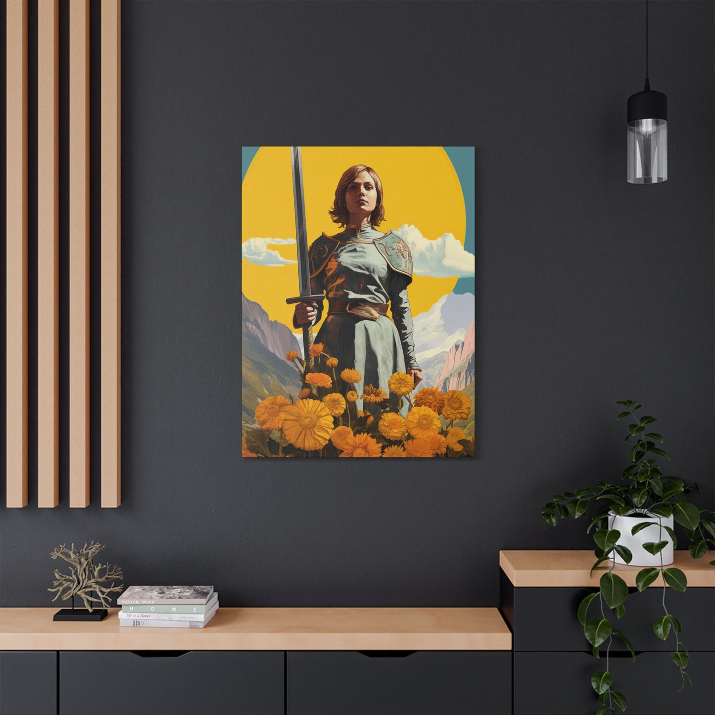Saint Joan of Arc - Museum Wrapped Canvas - Sanctified Souls Print - Religious Art for your Home