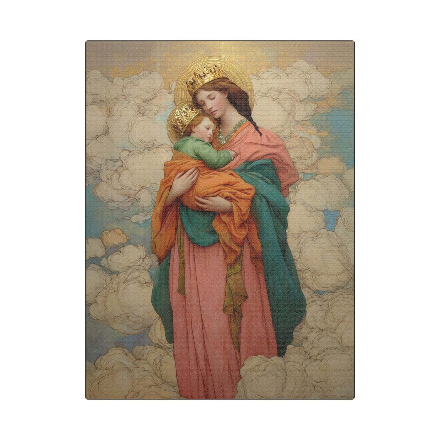 Our Lady of Perpetual Help -  Museum Wrapped Canvas Print - Multiple Sizes - Catholic Home art Matte Canvas
