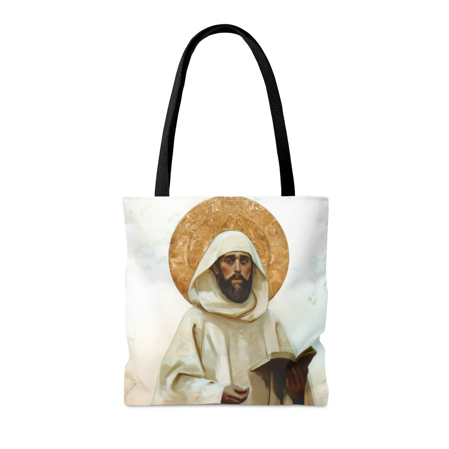 Saint William of Vercelli Tote Bag - Large Medium Small Faith Art Bag - Catholic Faith Purse - Religious Carry All Reusable Tote Bag