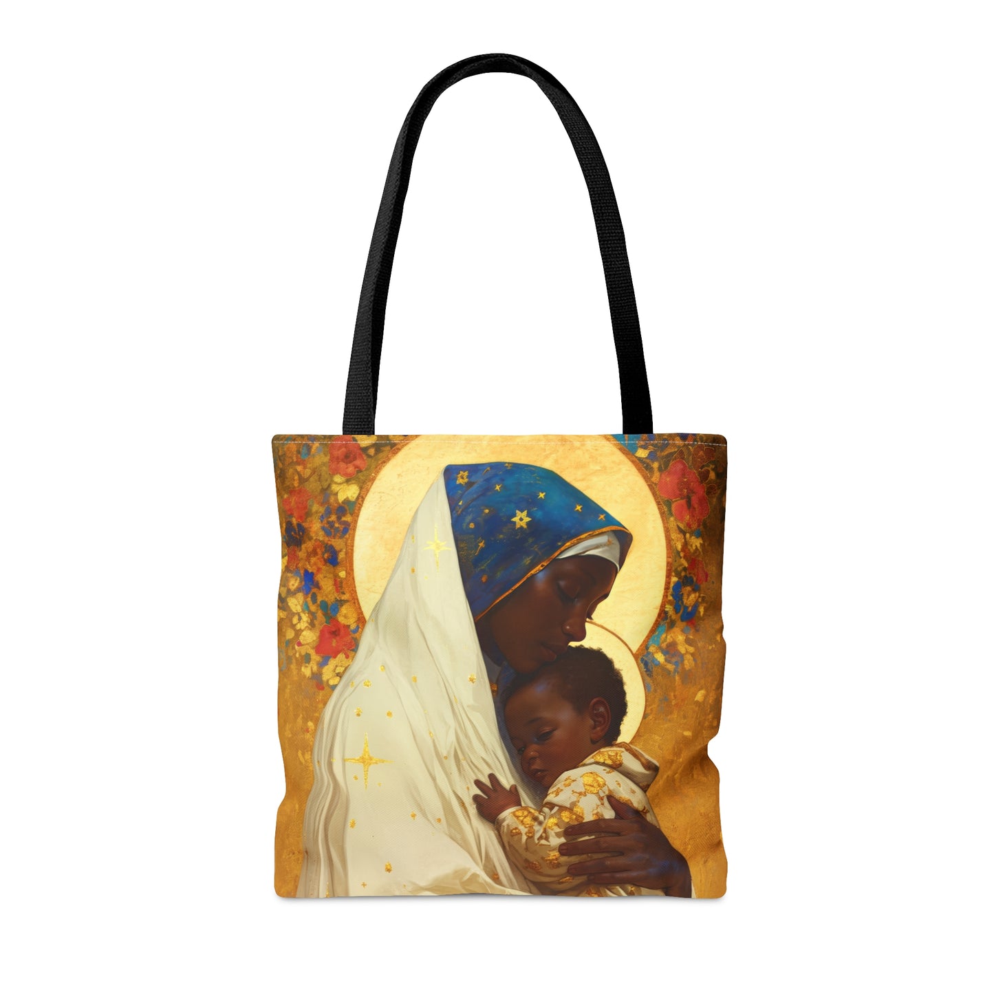 Queen of Peace and Love- Our Lady of Kibeho's Message Tote Bag - Large Medium Small Faith Art Bag - Catholic Faith Purse - Religious