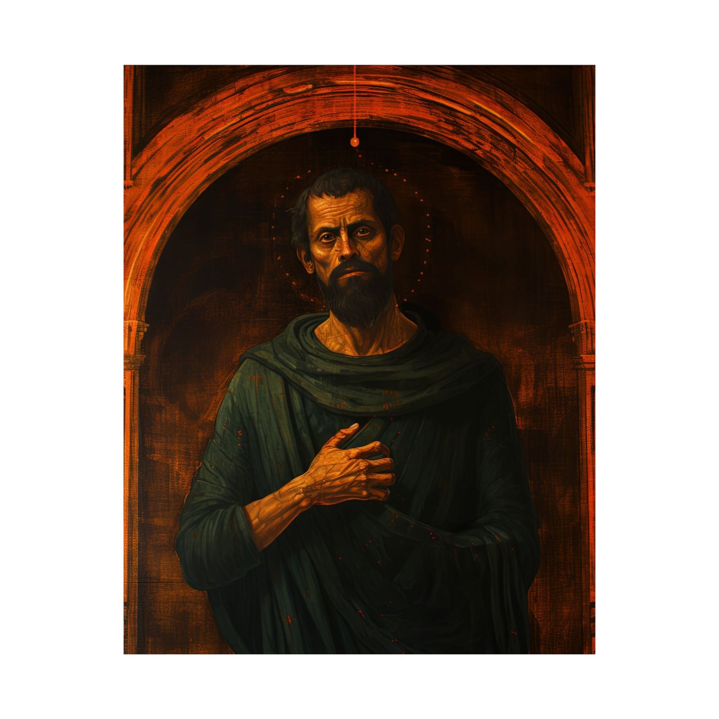 Saint Bartholomew the Apostle - Sanctified Souls Print - Multiple Sizes - Premium Matte Vertical Posters