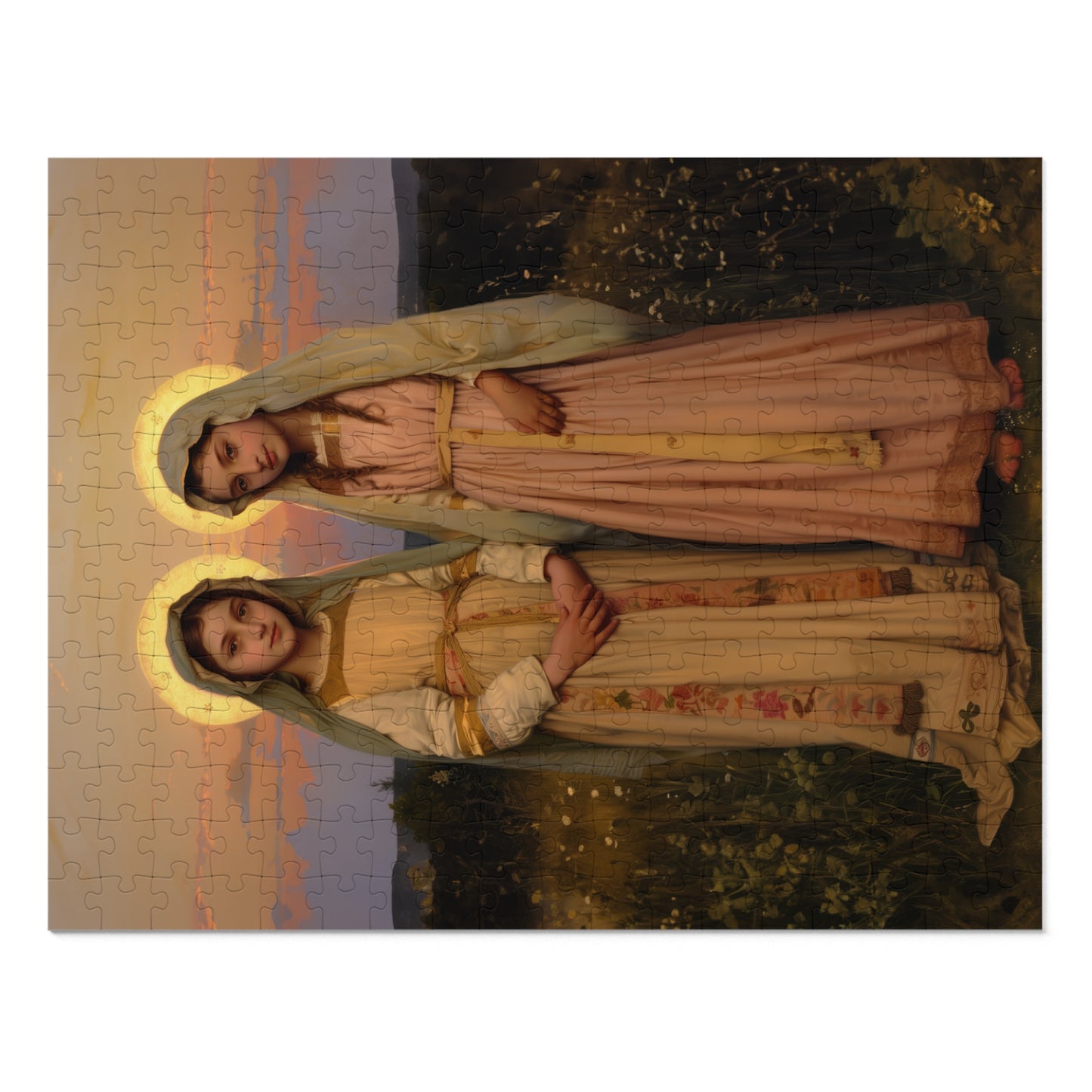 Saints Nunilo and Alodia - Puzzle and Keepsake Tin - Religious (30, 110, 252, 500,1000) - Religious Puzzle - Gifts for Catholic Families