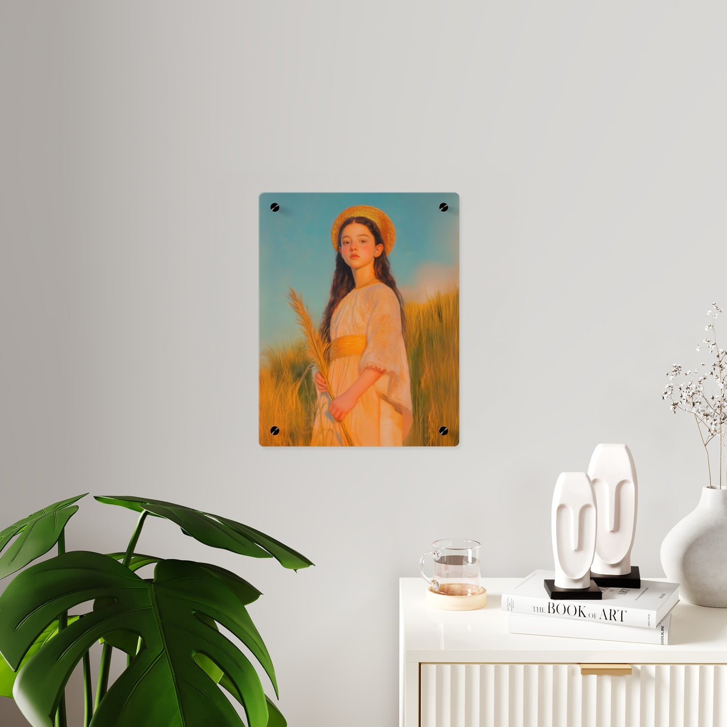 Saint Faith Wall Art Panel - Ready to Hang Acrylic Print - Catholic Saint Art - Patron Saint Print - Martyr of the Church Art
