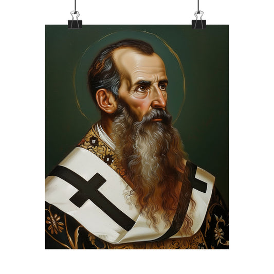 Saint Basil the Great  - Sanctified Souls Print - Multiple Sizes - Premium Matte Vertical Posters