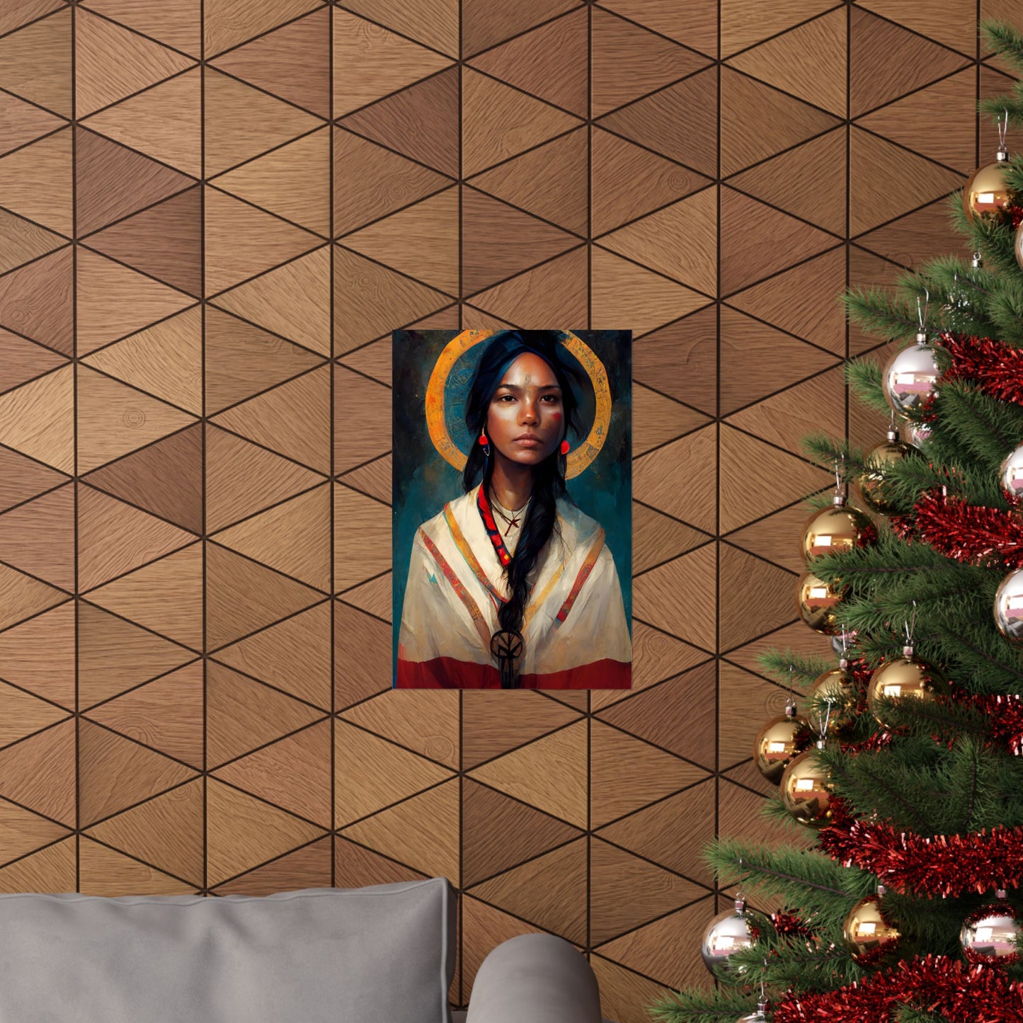 Saint Kateri Tekakwitha - Sanctified Souls Print - Multiple Sizes - Premium Matte Vertical Posters