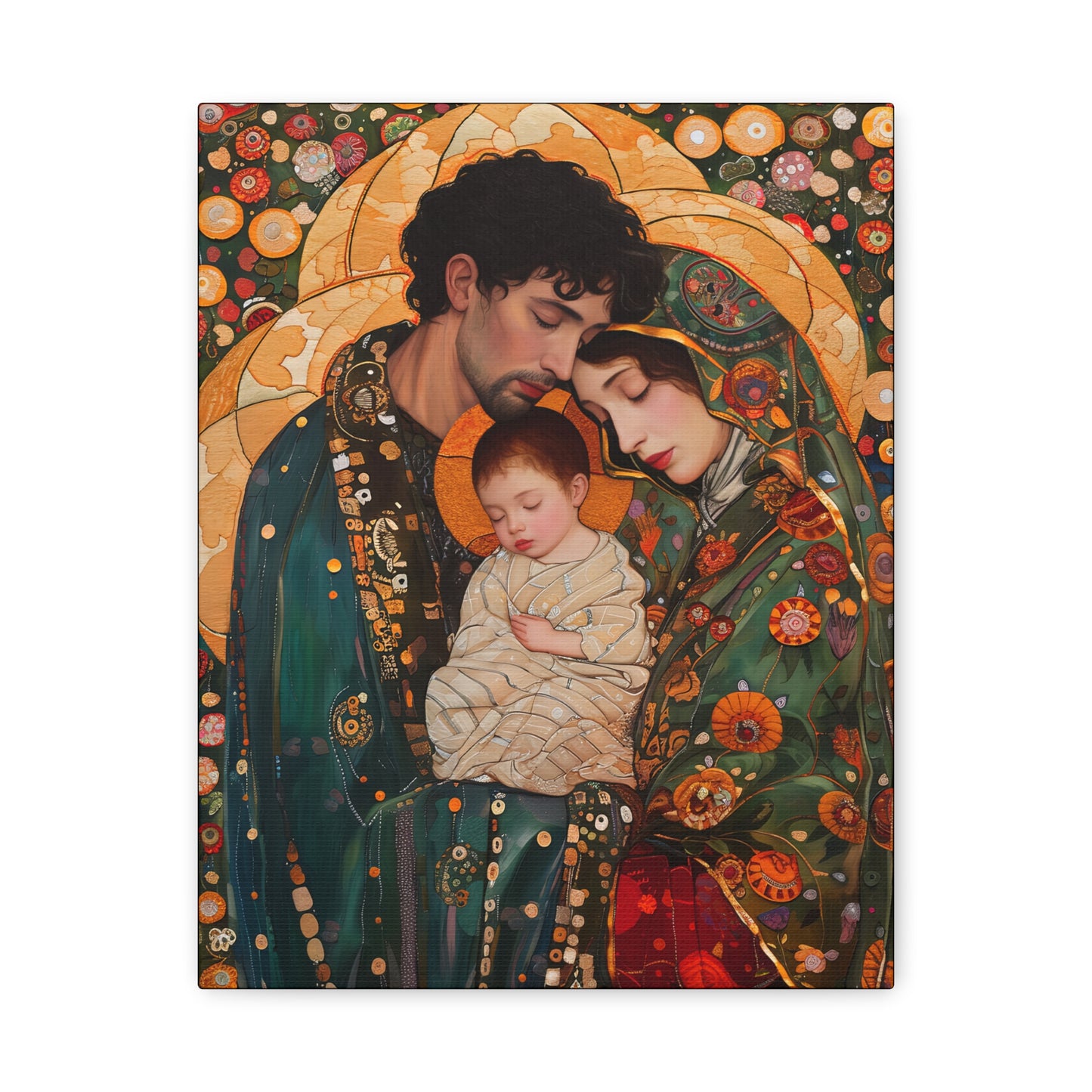 Guiding Light - The Holy Family - Museum Wrapped Canvas - Sanctified Souls Print - Religious Art - Jesus, Mary and Joseph Art