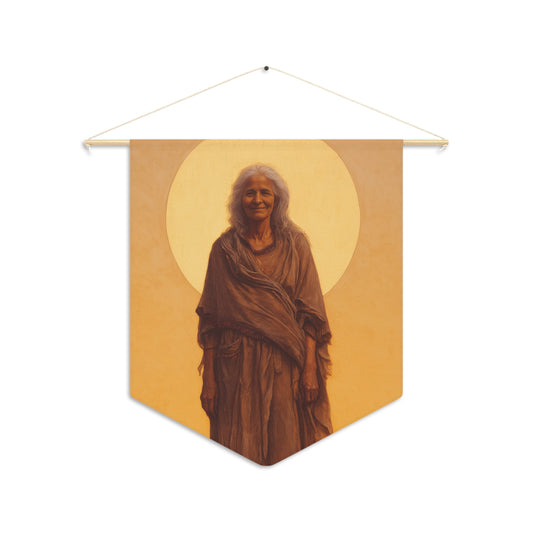Saint Mary of Egypt - Desert Mother - Wall Banner / Wall Hanging - Christian Art - Prayer room - 18" x 21"