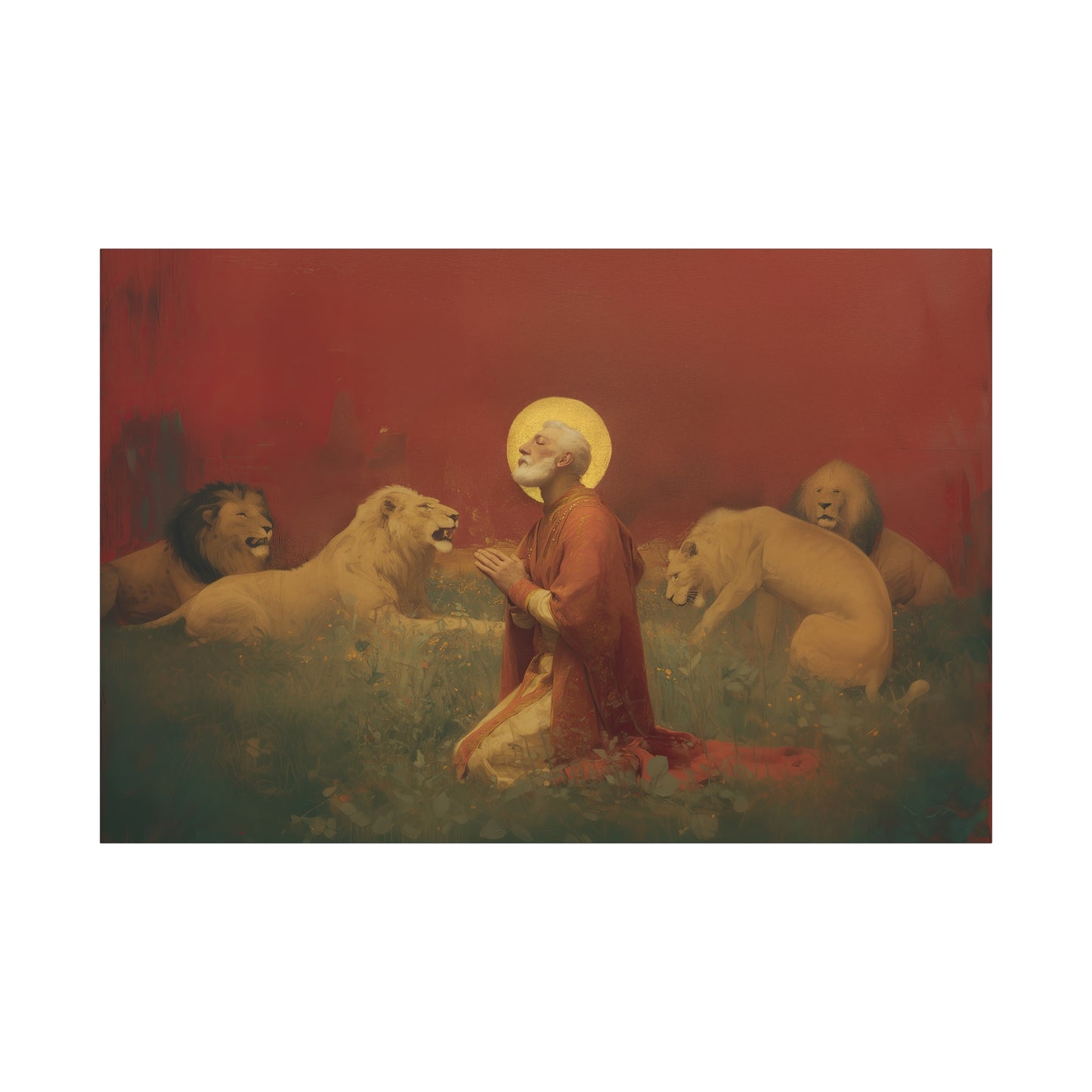 Saint Ignatius of Antioch -  Museum Wrapped Canvas - Sanctified Souls Print - Religious Art for your Home - Catholic Patron Saint Art