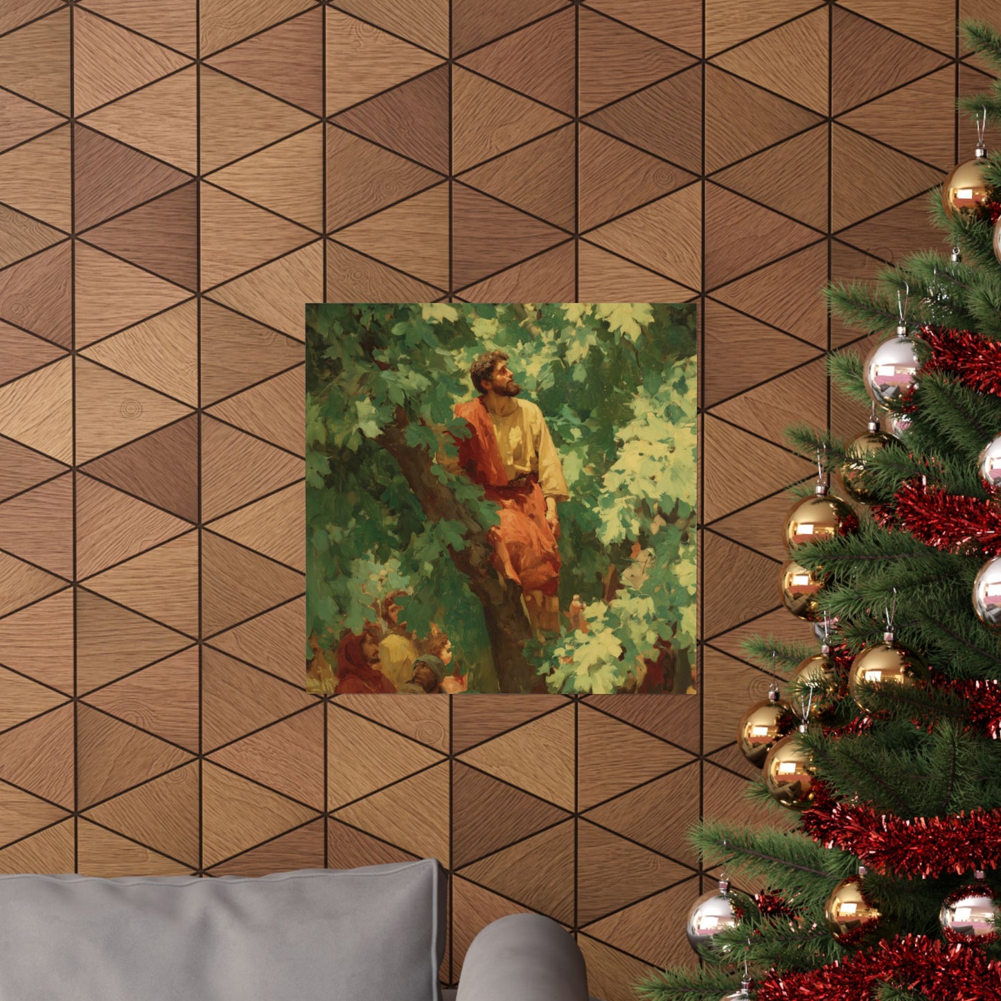 Zacchaeus - Sanctified Souls Print - Multiple Sizes - Premium Matte Vertical Posters