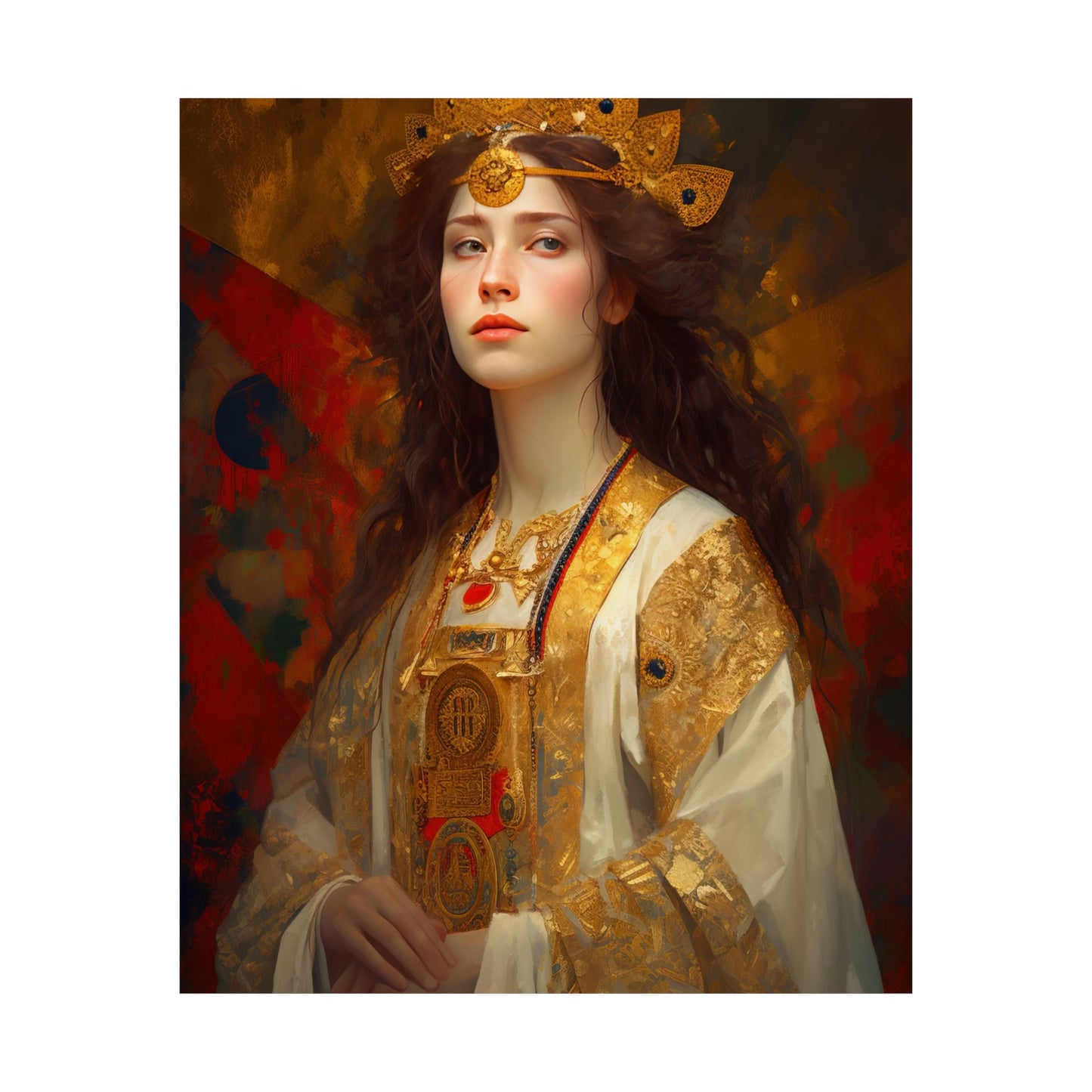 Saint Barbara - Sanctified Souls Print - Multiple Sizes - Premium Matte Vertical Posters