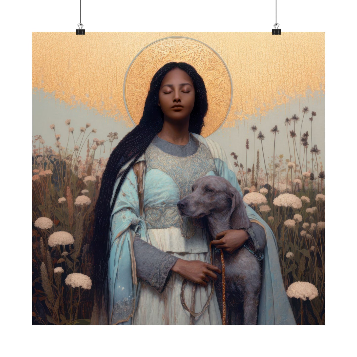 Saint Quiteria - Sanctified Souls Print - Multiple Sizes - Premium Matte Vertical Posters