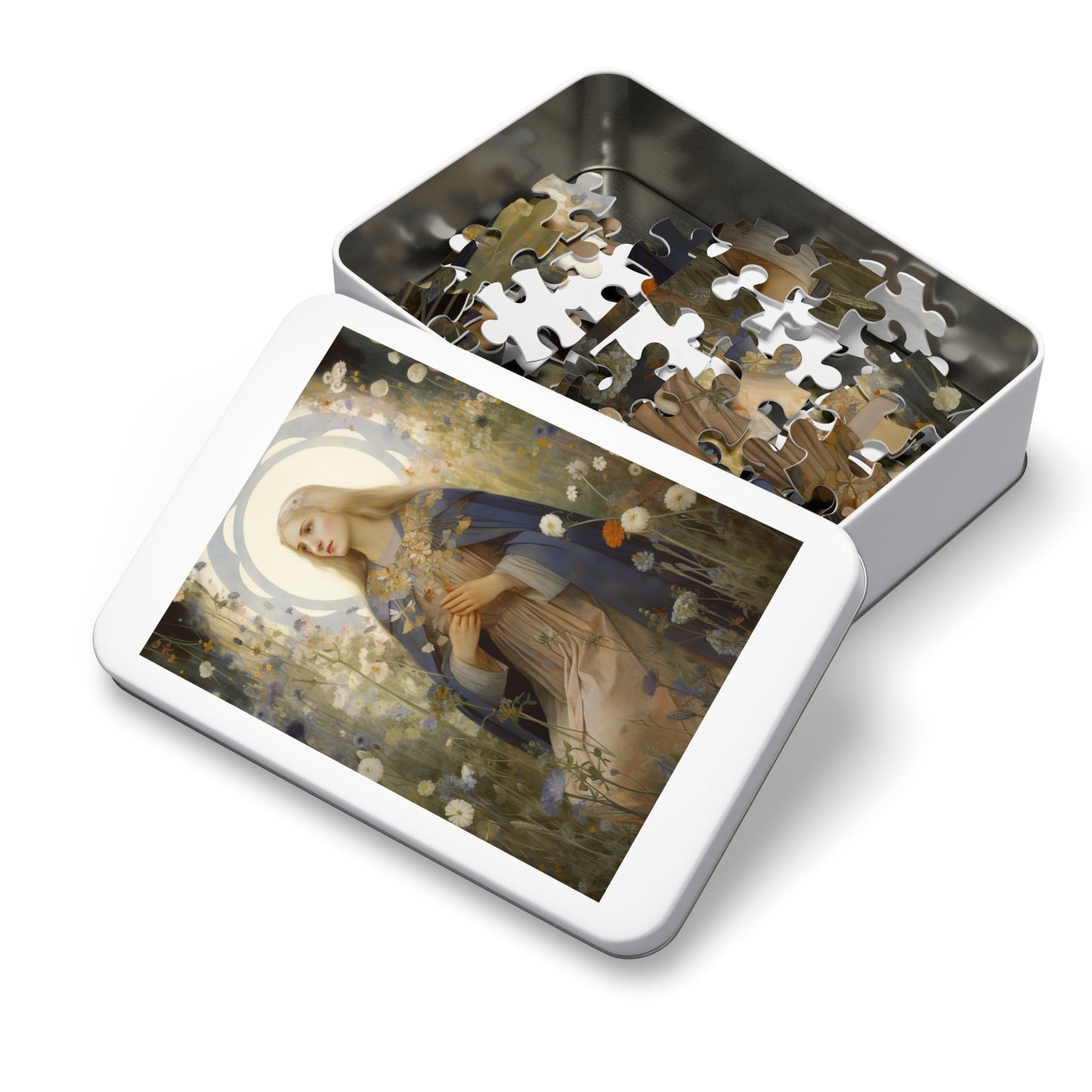 Saint Hildegarde - Puzzle and Keepsake Tin - Religious Jigsaw Puzzle (30, 110, 252, 500,1000-Piece) - Religious Puzzle