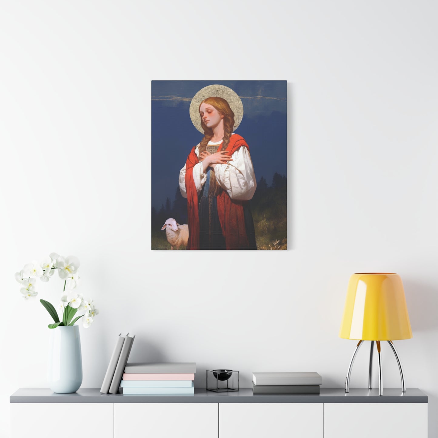 Saint Genevieve - Gallery Wrapped Canvas - Print - Religious Art for your Home - Catholic Art