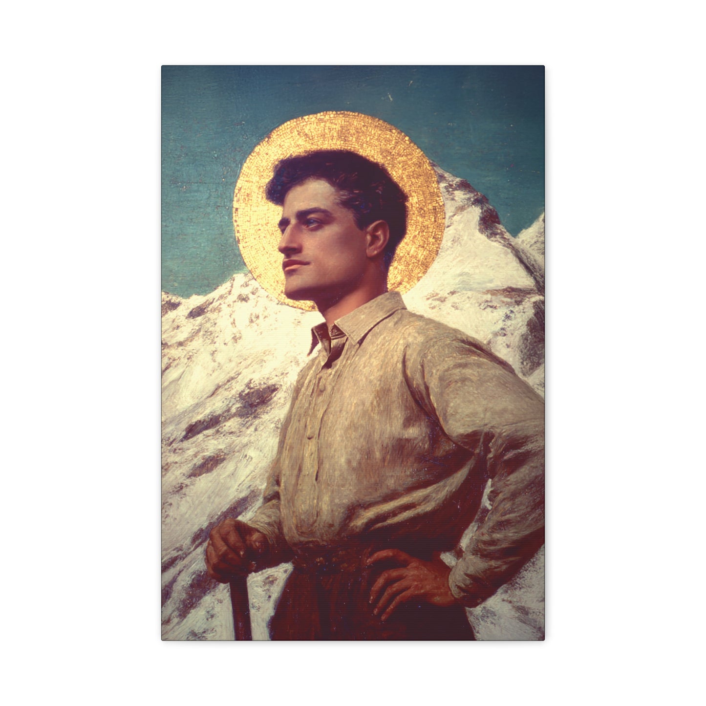 Saint Pier Giorgio Frassati -  Museum Wrapped Canvas - Sanctified Souls Print - Religious Art for your Home - Catholic Patron Saint Art