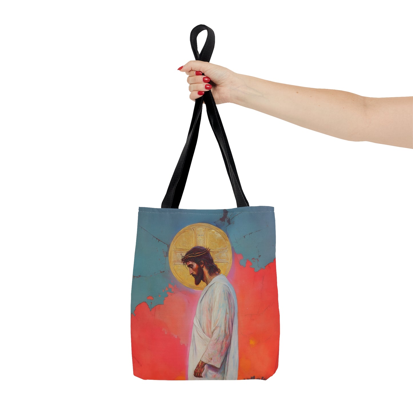 From the Tomb, Eternal Life Tote Bag - Large Medium Small Faith Art Bag - Catholic Faith Purse - Double Sided