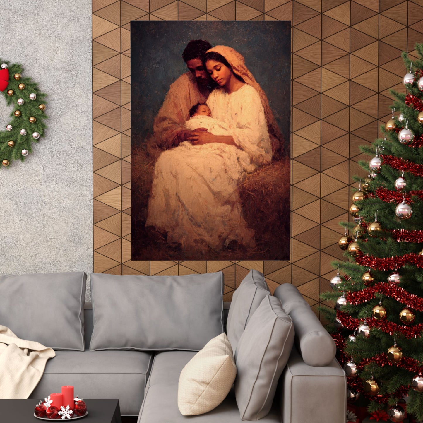 Love Made Visible in the Holy Family - Sanctified Souls Print - Multiple Sizes - Premium Matte Vertical Posters