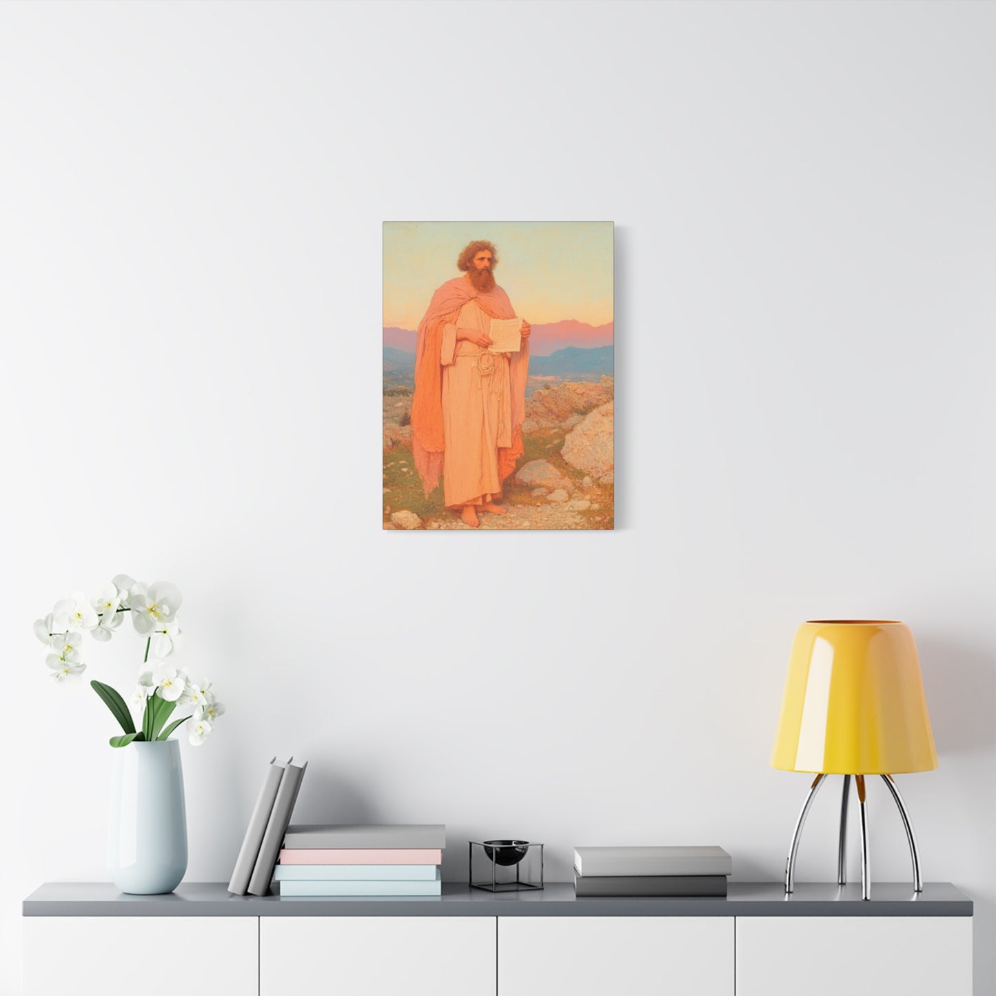 Obadiah - Keeper of the Lord's Warning and Mercy - Gallery Wrapped Canvas - Print - Religious Art for your Home - Catholic Art
