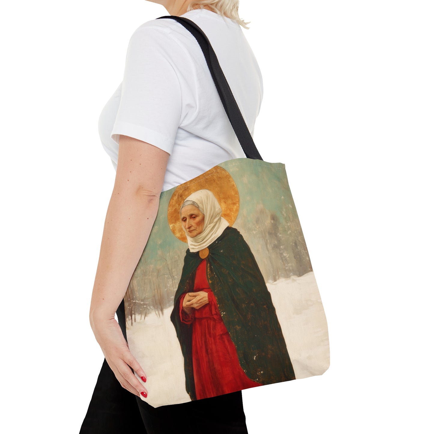 Saint Xenia - Russian Saint Art - Tote Bag - Large Medium Small Faith Art Bag - Catholic Faith Purse