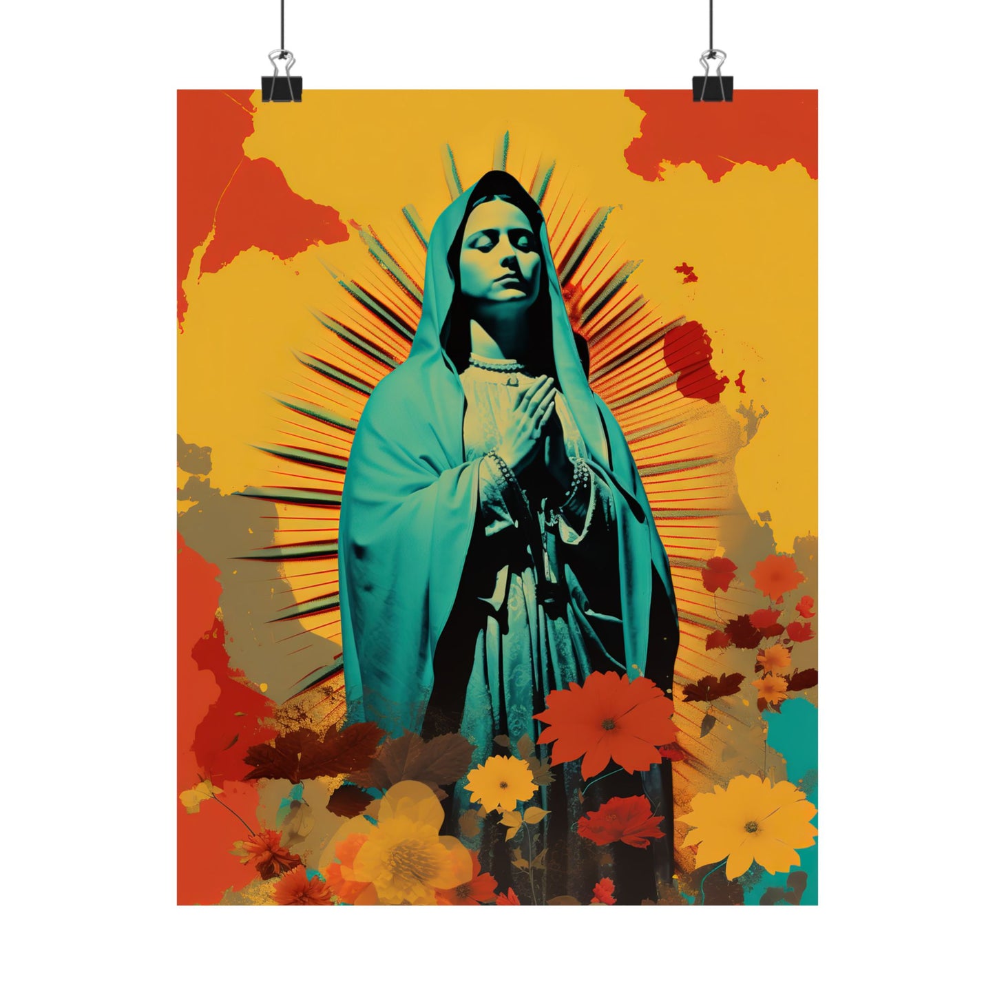 Guadalupe's Miraculous Presence  - Sanctified Souls Print - Multiple Sizes - Premium Matte Vertical Posters - Virgin Mary