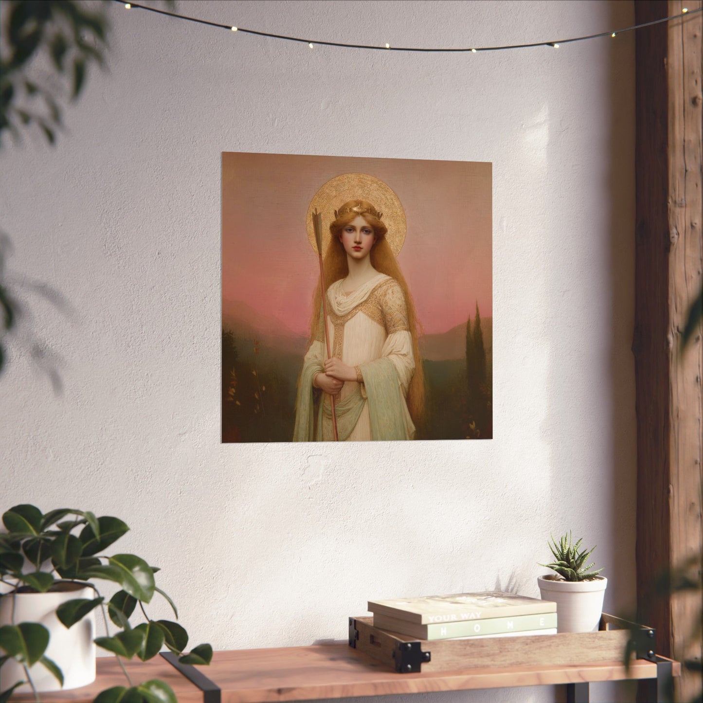 Saint Ursula -  Catholic Art - Multiple Sizes - Premium Posters - Catholic Art - Christian Home - Catholic Saint Art