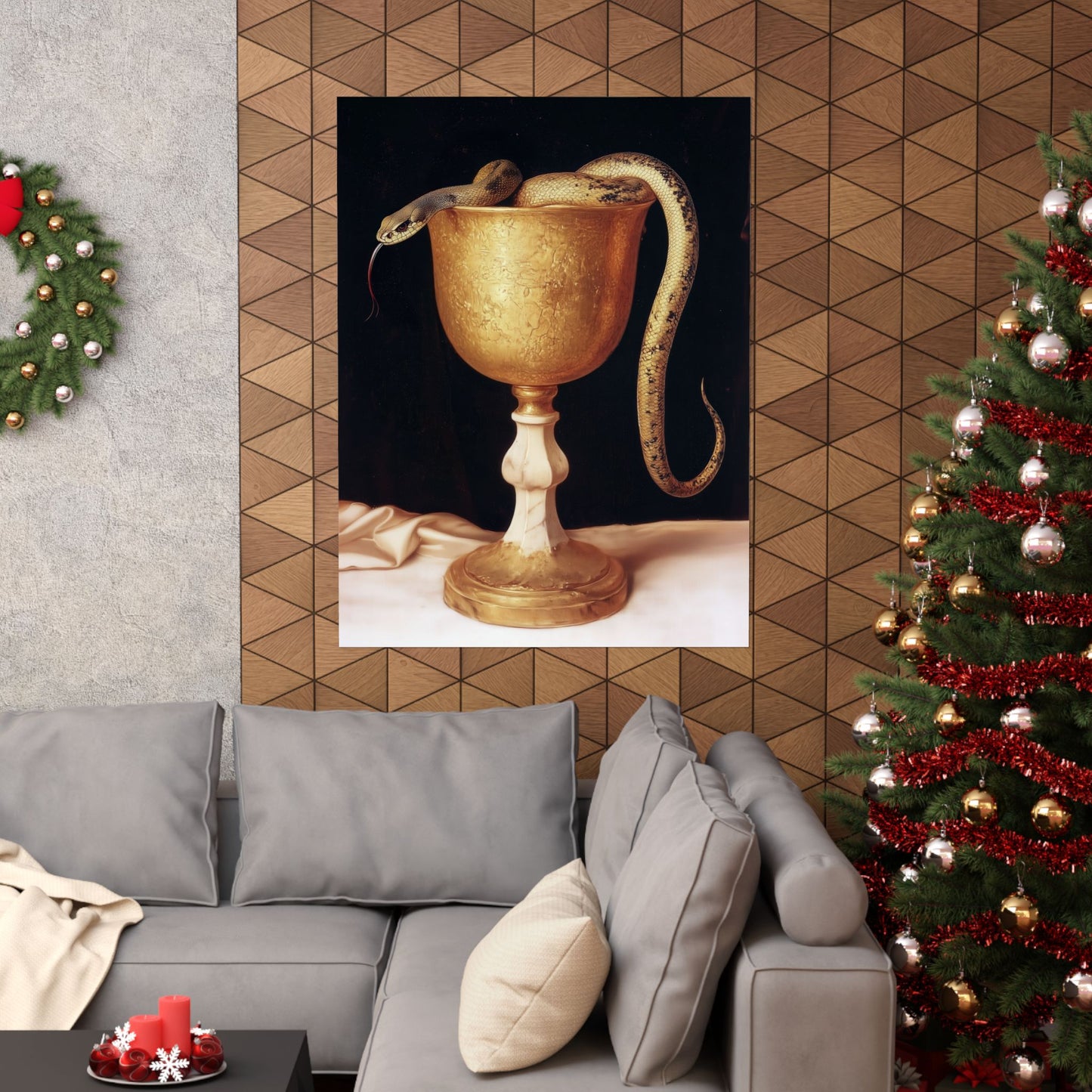 Saint John's Chalice - Sanctified Souls Print - Multiple Sizes - Premium Matte Vertical Posters