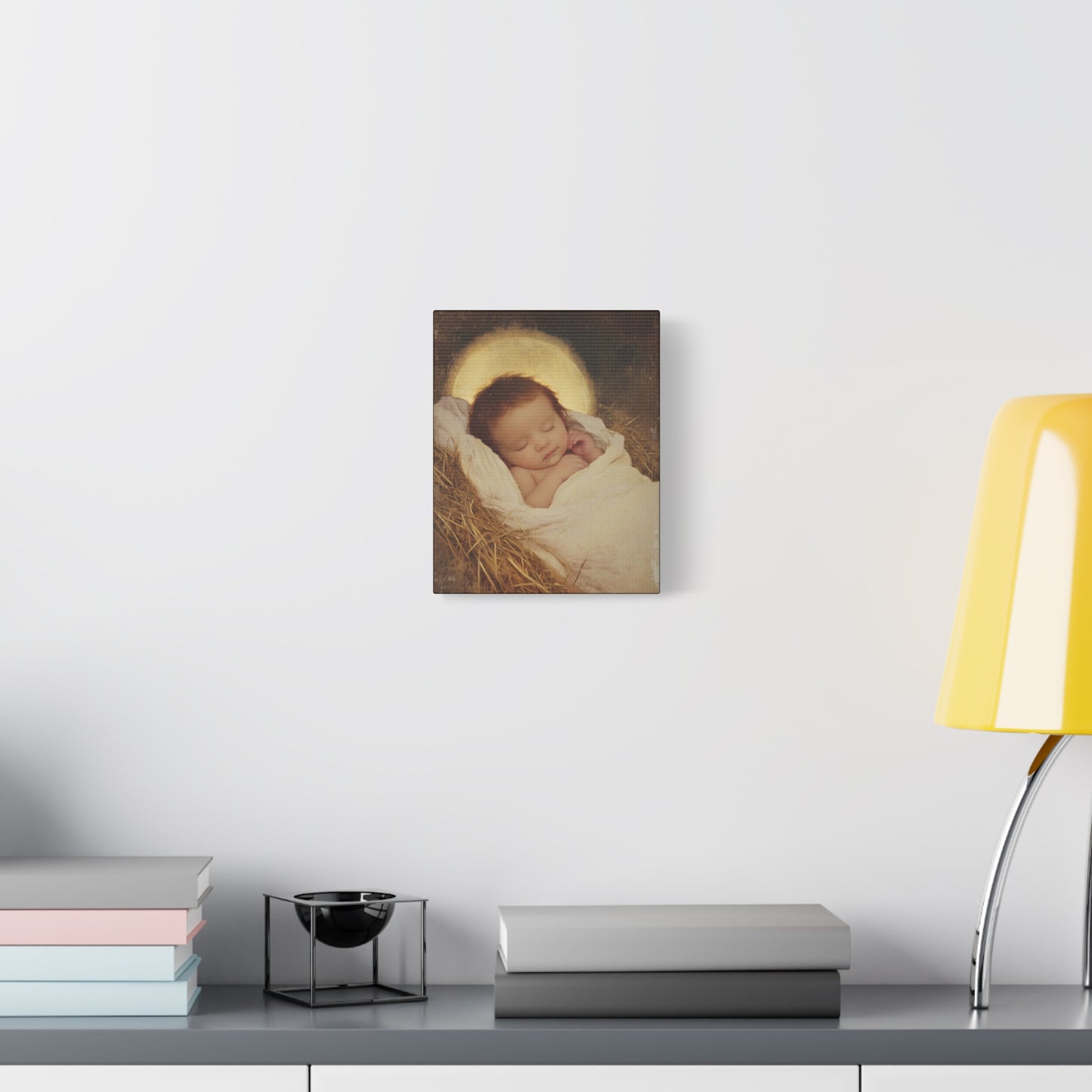 Jesus, the Newborn Light of the World - Gallery Wrapped Canvas - Print - Religious Art for your Home - Catholic Art Print