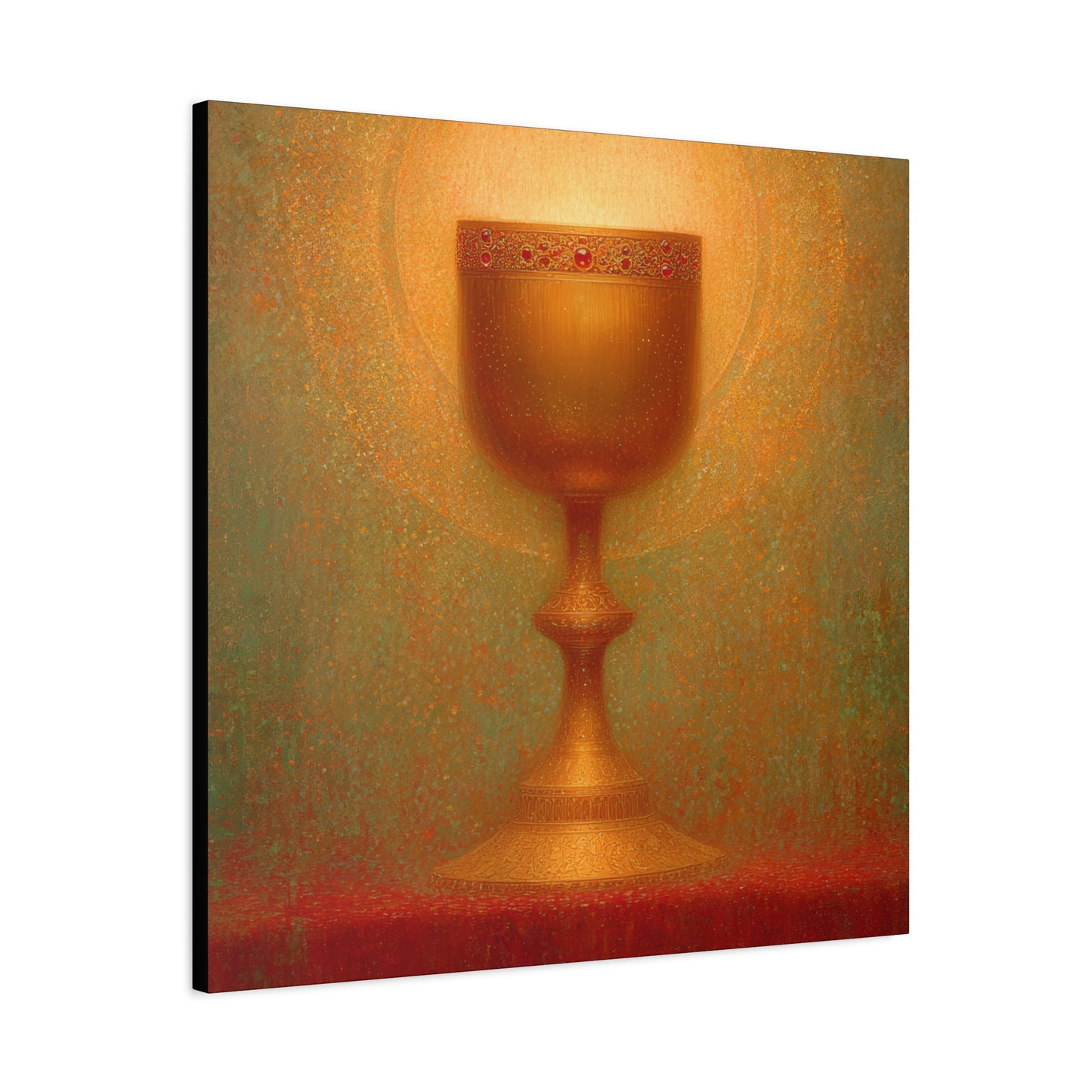 Chalice of the Lamb, Light of the World - The Holy Grail - Gallery Wrapped Canvas - Print - Religious Art for your Home - Catholic Art