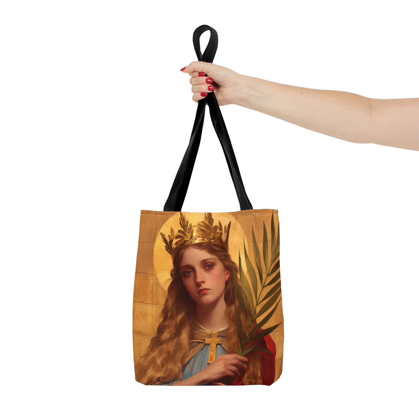 Saint Agrippina - Tote Bag - Large Medium Small Faith Art Bag - Catholic Faith Purse