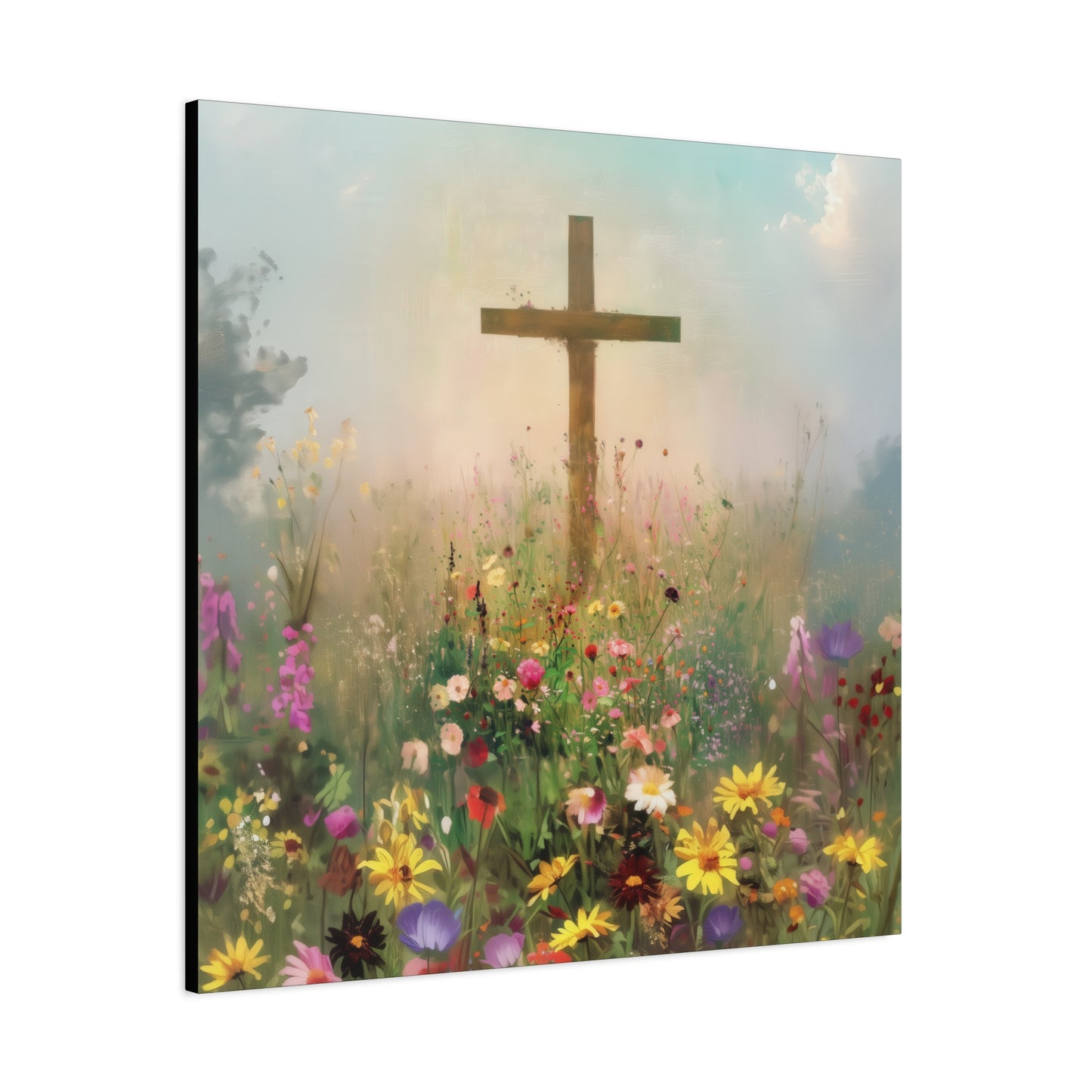The Cross That Called the Earth to Life - Gallery Wrapped Canvas - Print - Religious Art for your Home - Catholic