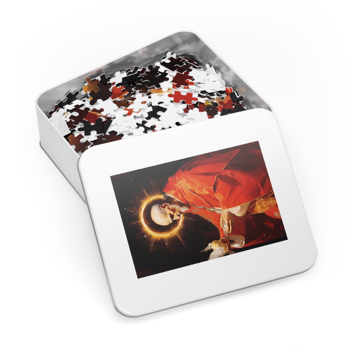 Saint Pope Gregory - Puzzle and Keepsake Tin - Religious Jigsaw Puzzle (30, 110, 252, 500,1000-Piece) - Religious Puzzle