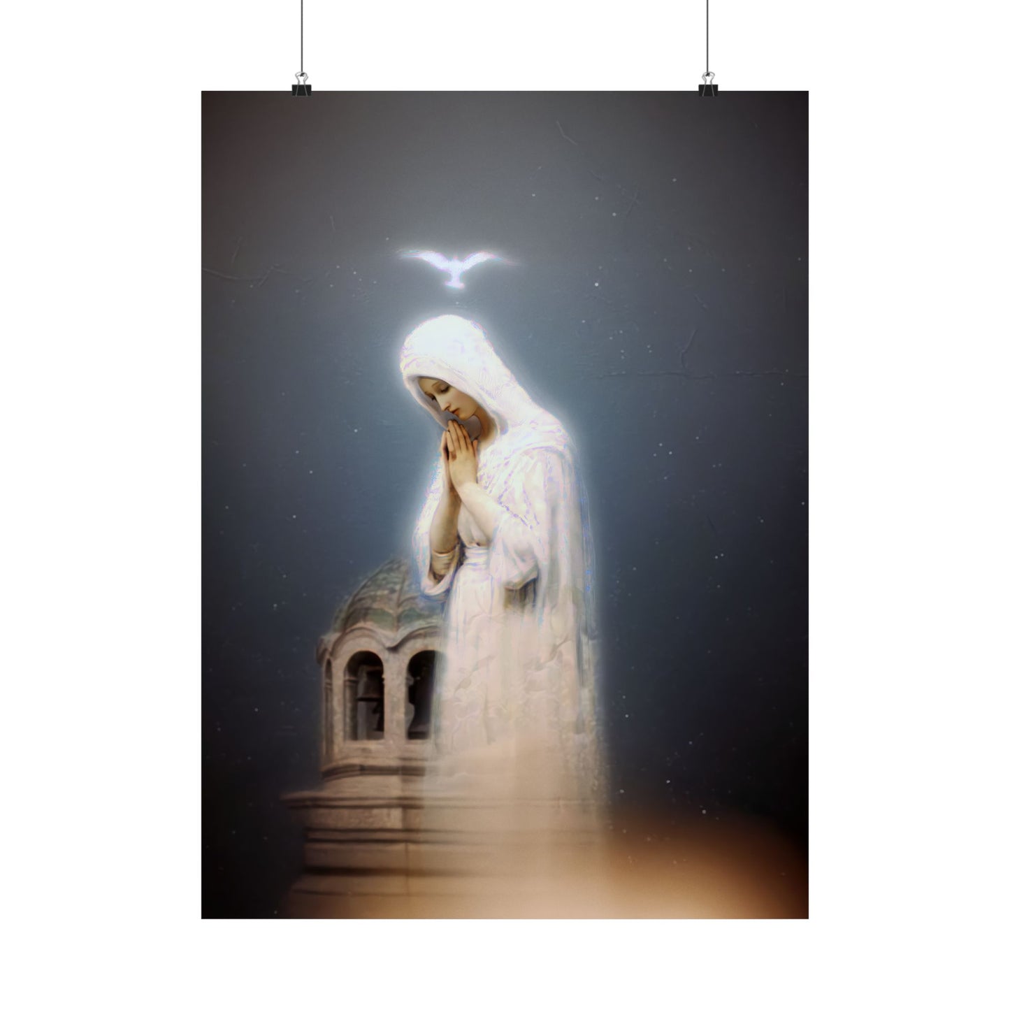 Our Lady of Zeitoun - Mother Mary Print - Marian Art - Sanctified Souls Print - Multiple Sizes - Premium Vertical Posters