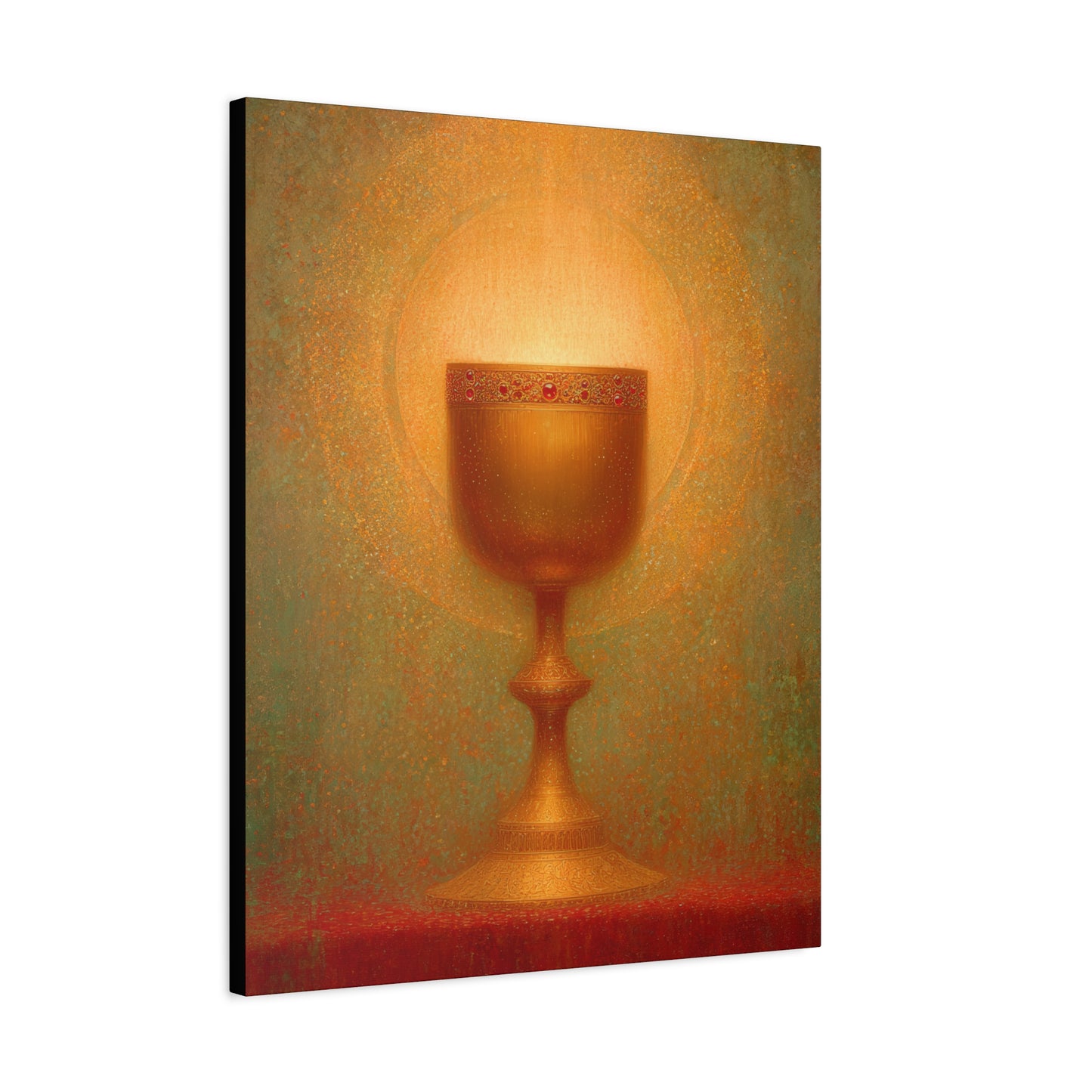 Chalice of the Lamb, Light of the World - The Holy Grail - Gallery Wrapped Canvas - Print - Religious Art for your Home - Catholic Art