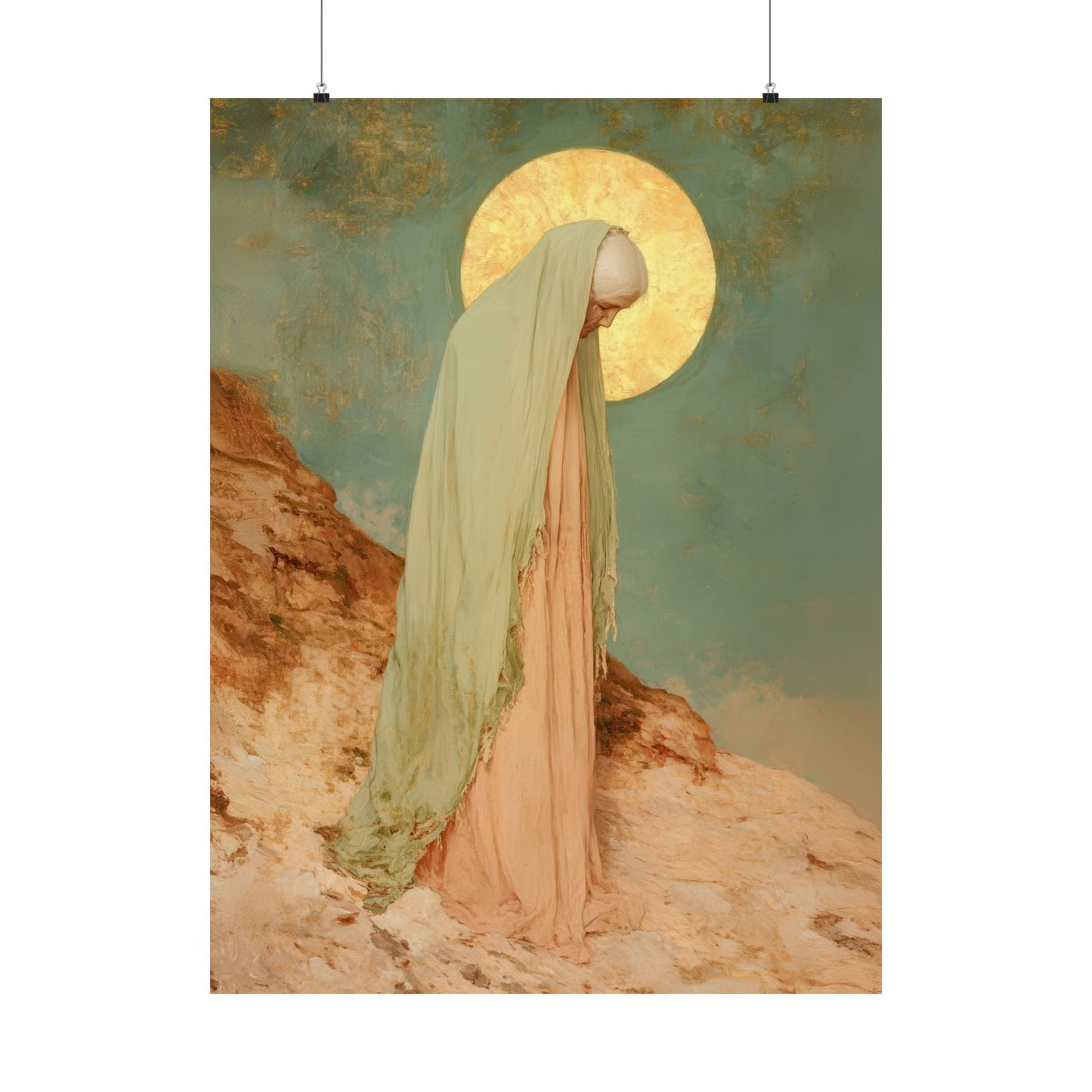 Saint Melania the Elder - Desert Mother - Sanctified Souls Print - Multiple Sizes - Premium Matte Vertical Posters