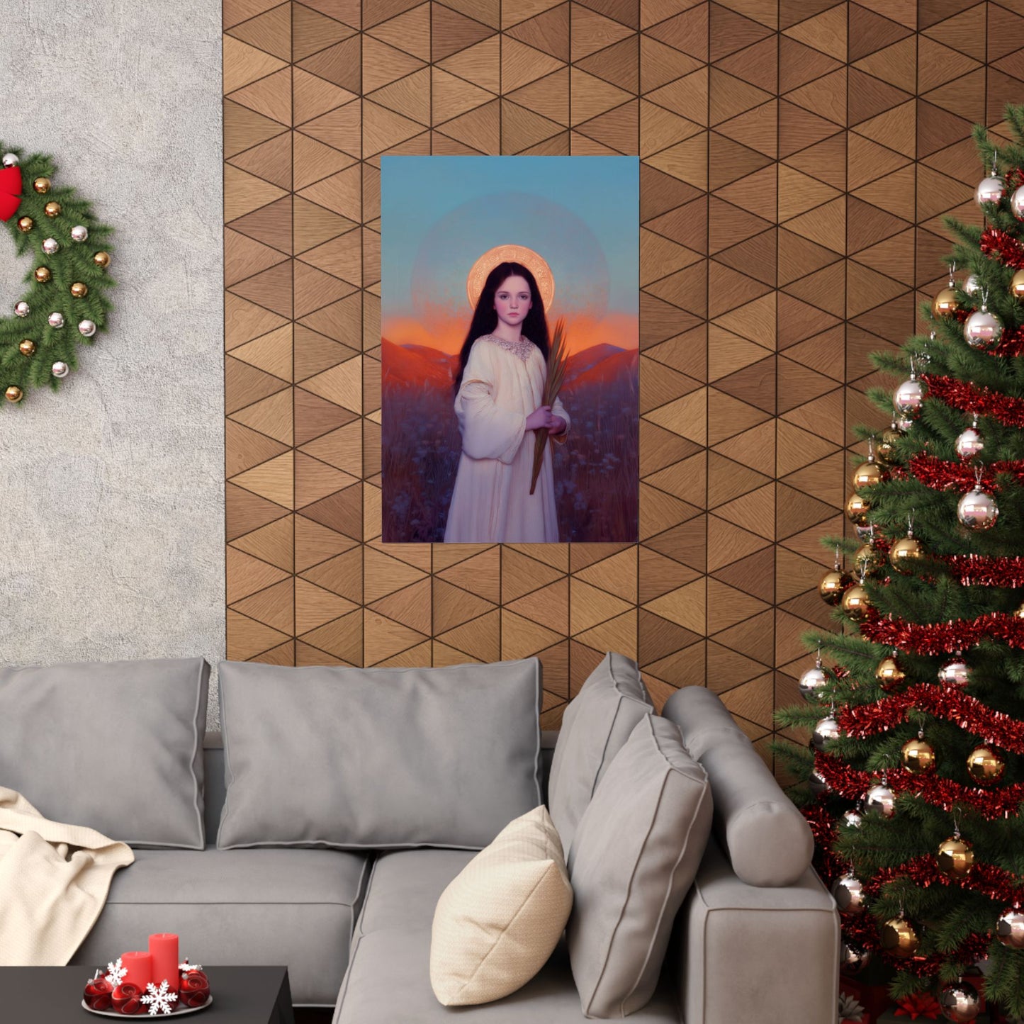 Saint Hope -  Sanctified Souls Print - Multiple Sizes - Premium Posters - Catholic Art - Christian Home - Martyr Saint